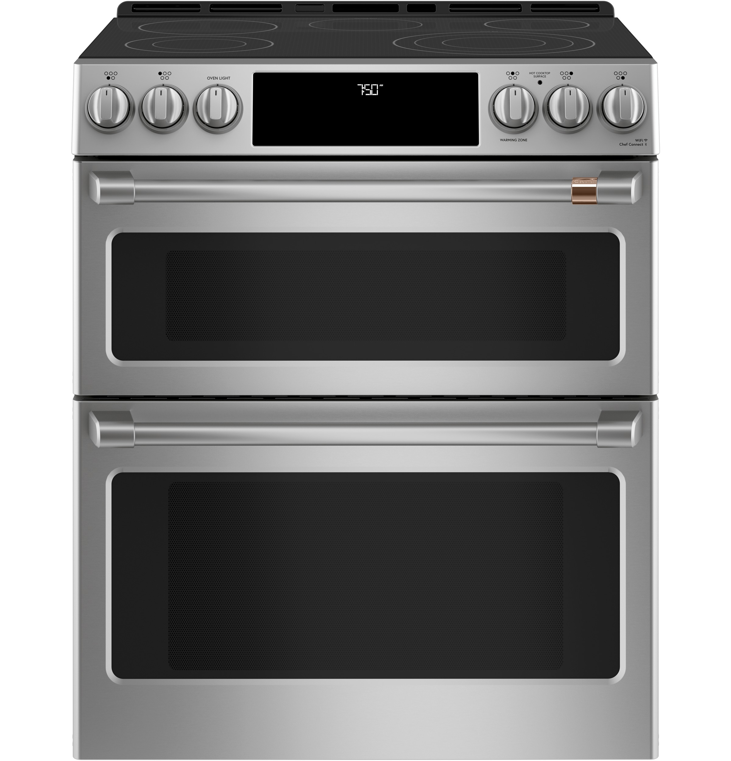 Model: CES750P2MS1 | Cafe Café 30" Smart Slide-In, Front-Control, Radiant and Convection Double-Oven Range