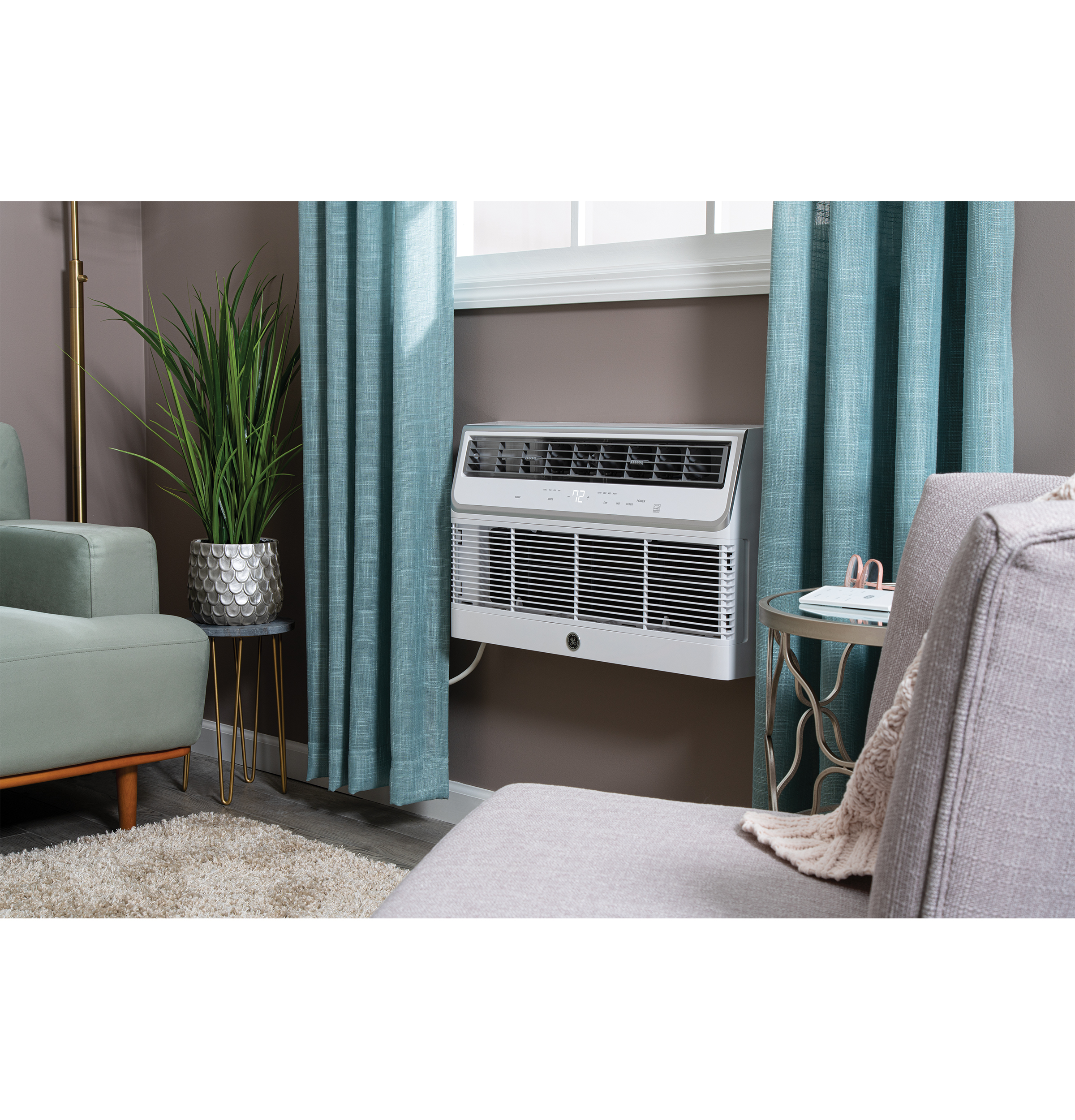 Model: AJCQ10DWH | GE GE® ENERGY STAR® 230/208V Cool-Only 10,000 BTU Built-In Room Air Conditioner