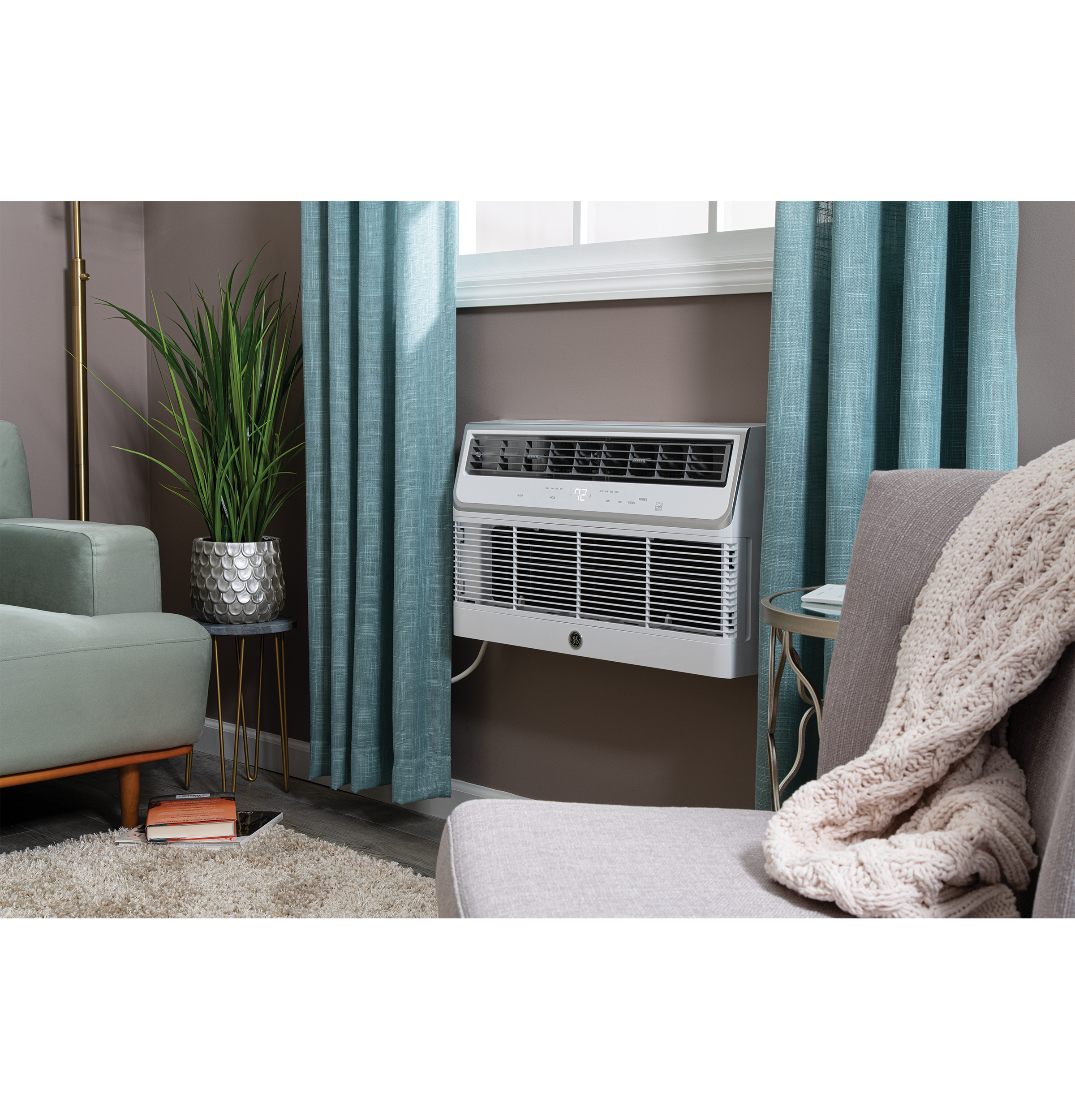 Model: AJCQ10DWH | GE GE® ENERGY STAR® 230/208V Cool-Only 10,000 BTU Built-In Room Air Conditioner