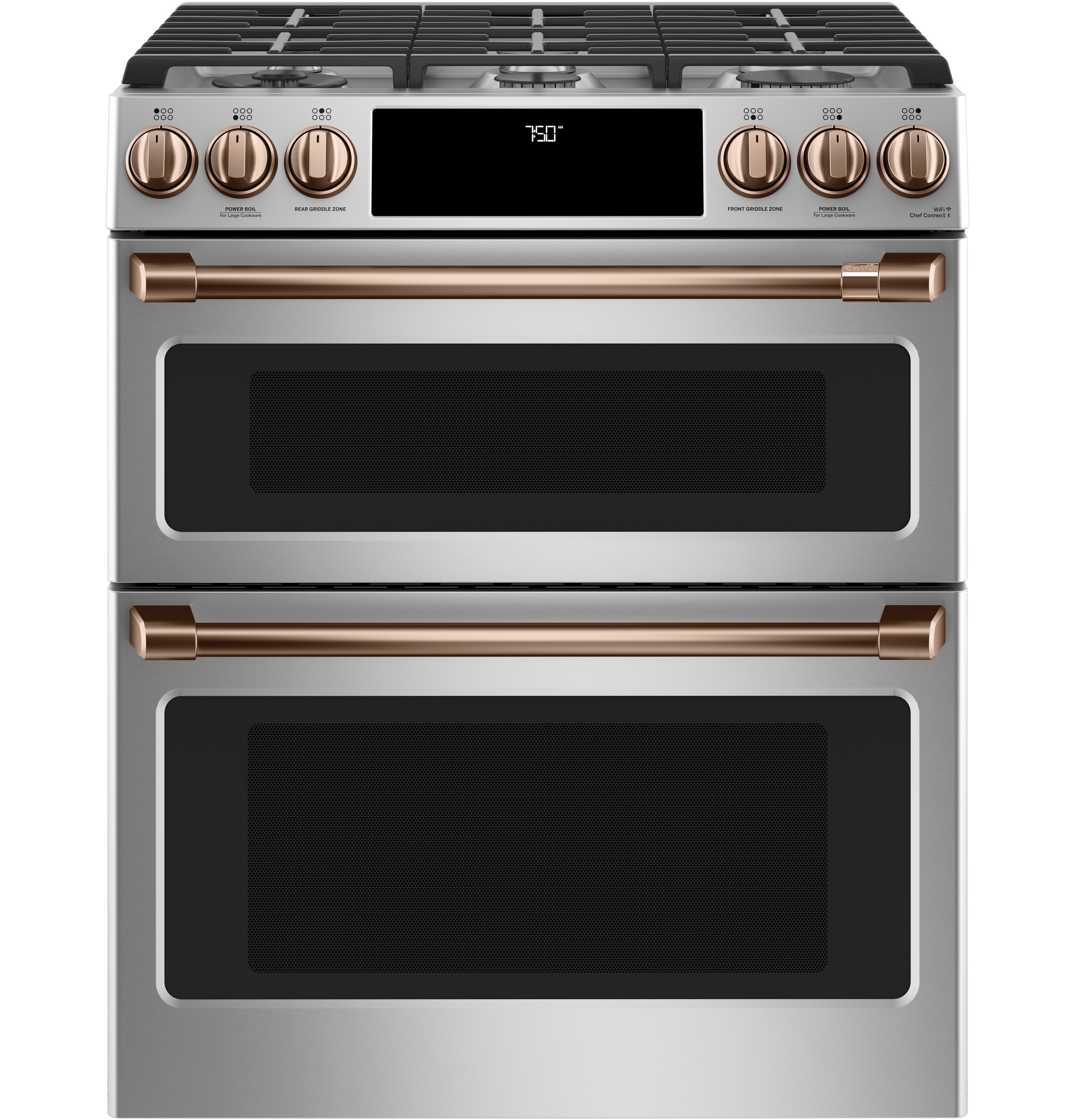 Model: CXFCGHKPMCU | Cafe Café™ Front Control Gas Knobs and Handles - Brushed Copper