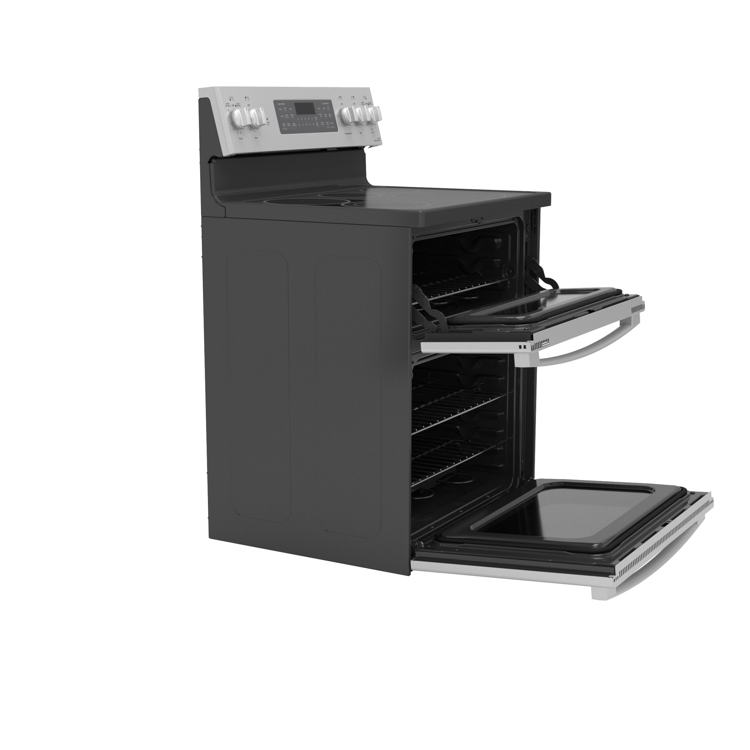 Model: PB965YPFSSD | GE Profile GE Profile™ 30" Smart Free-Standing Electric Double Oven Convection Range with No Preheat Air Fry