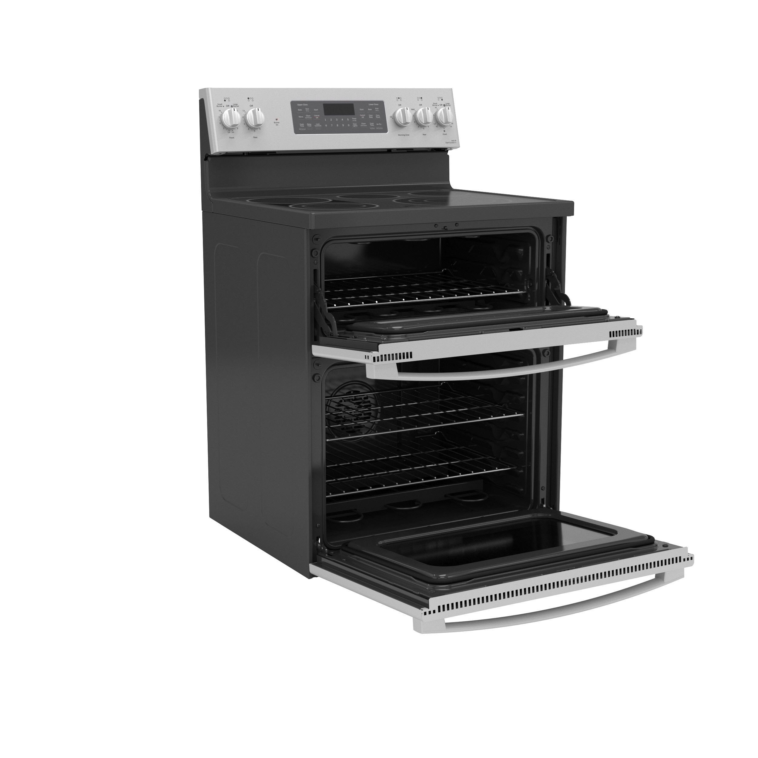 Model: PB965YPFSSD | GE Profile GE Profile™ 30" Smart Free-Standing Electric Double Oven Convection Range with No Preheat Air Fry