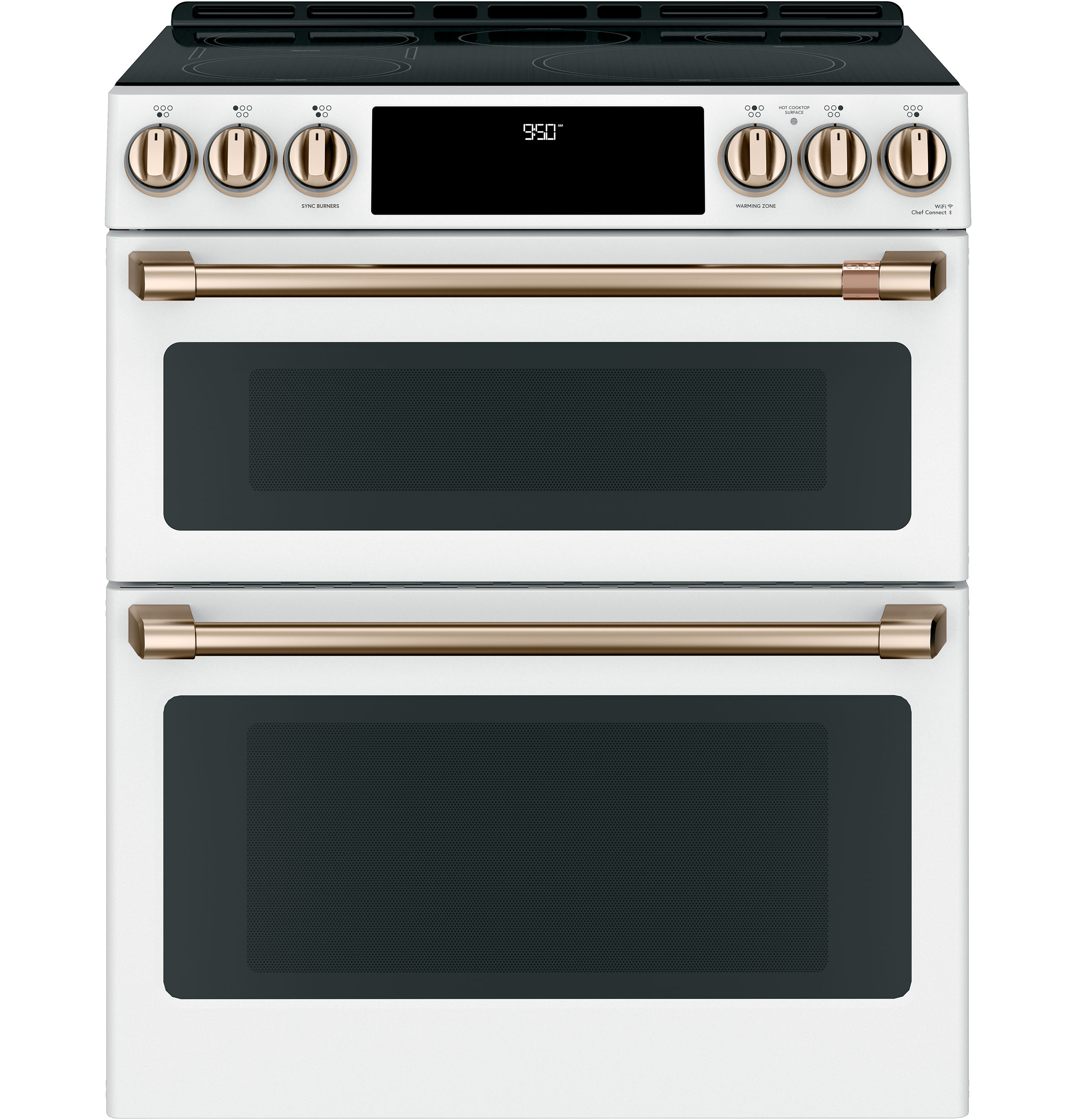 Model: CXFCHHKPMBZ | Cafe Café™ Front Control Induction Knobs and Handles - Brushed Bronze