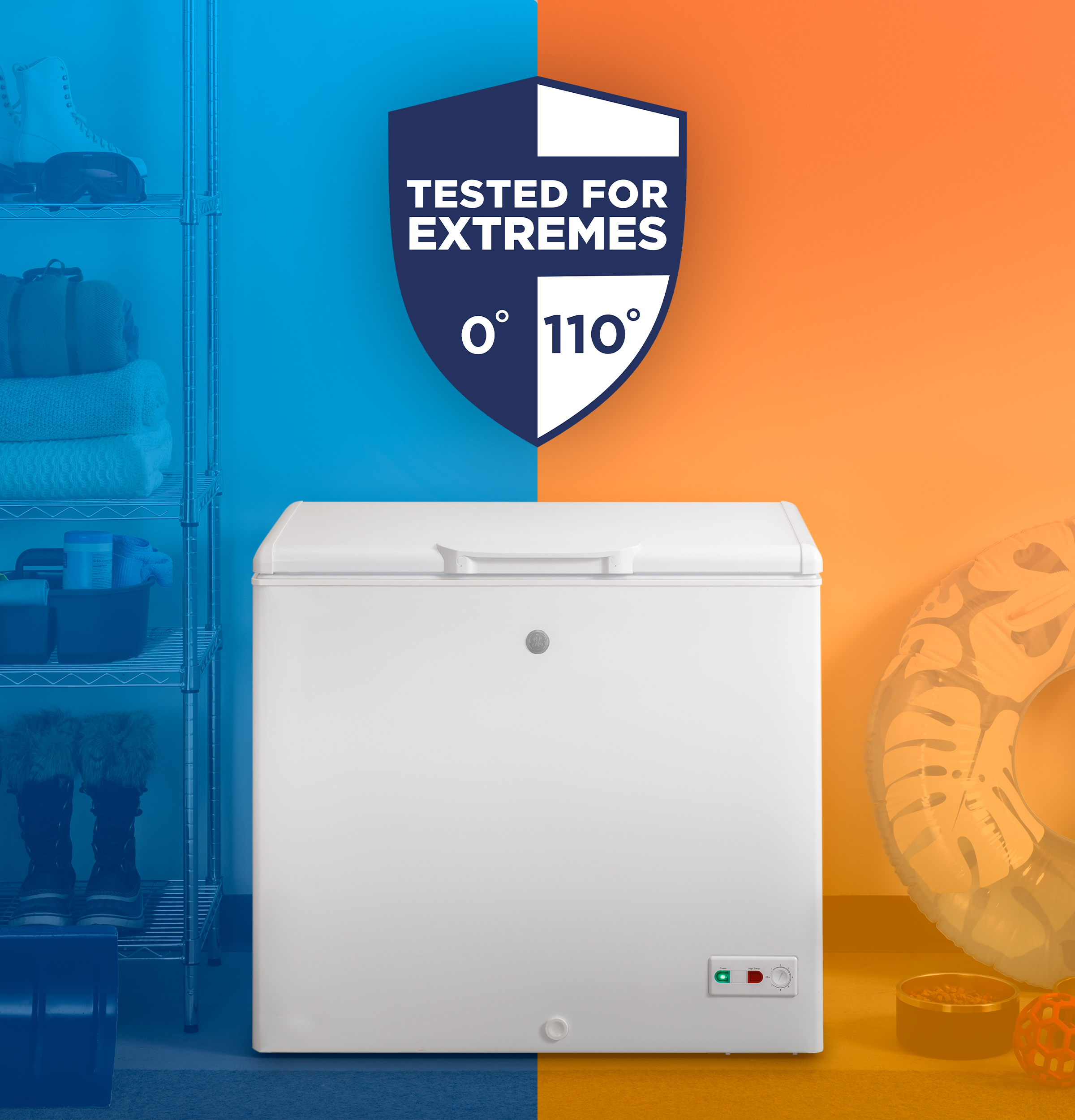 Ge garage ready 5 cu ft chest freezer clearance