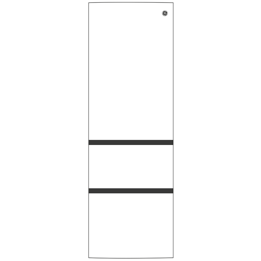 Model: GLE12HSPSS | GE GE® ENERGY STAR® 11.9 Cu. Ft. Bottom-Freezer Refrigerator