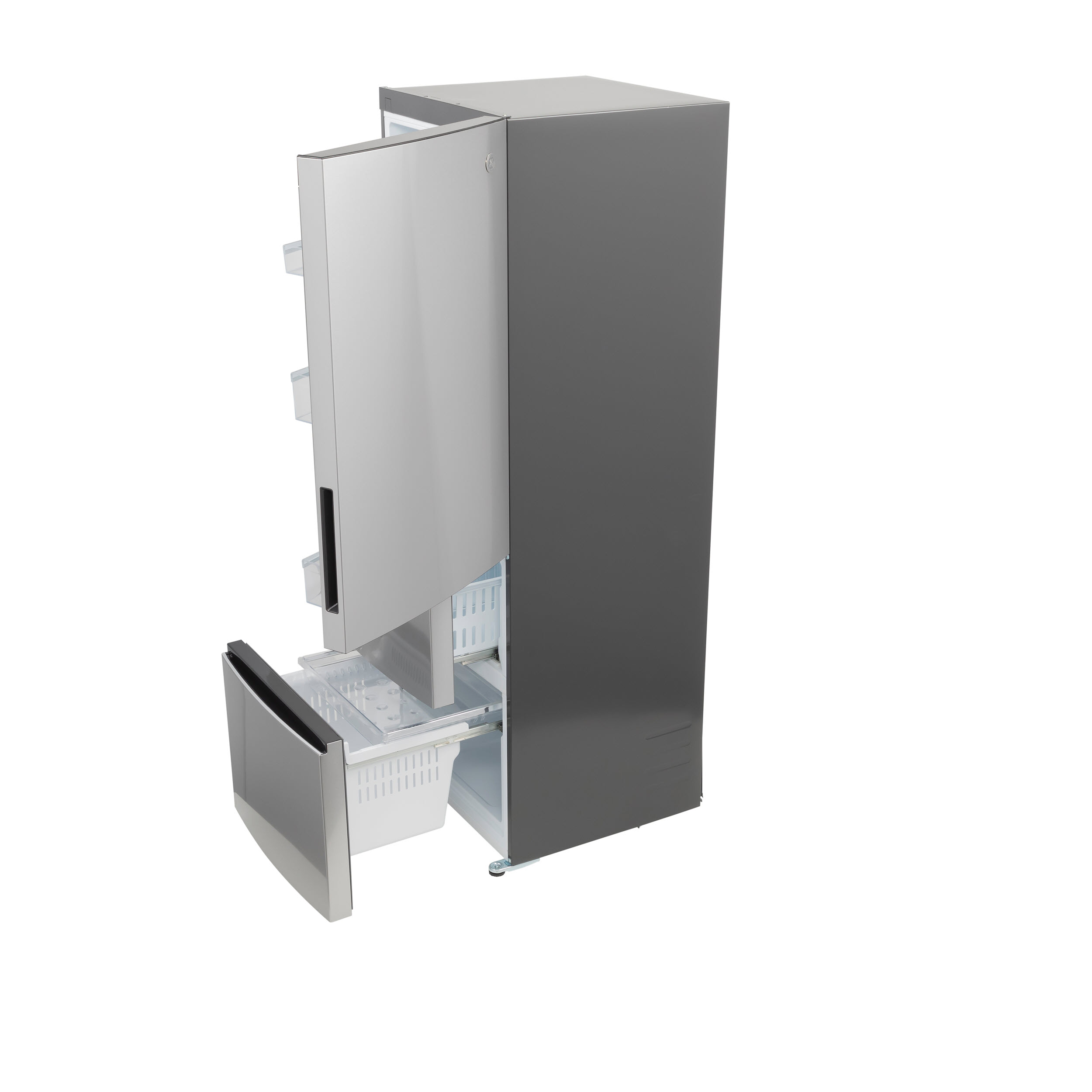 Model: GLE12HSPSS | GE GE® ENERGY STAR® 11.9 Cu. Ft. Bottom-Freezer Refrigerator