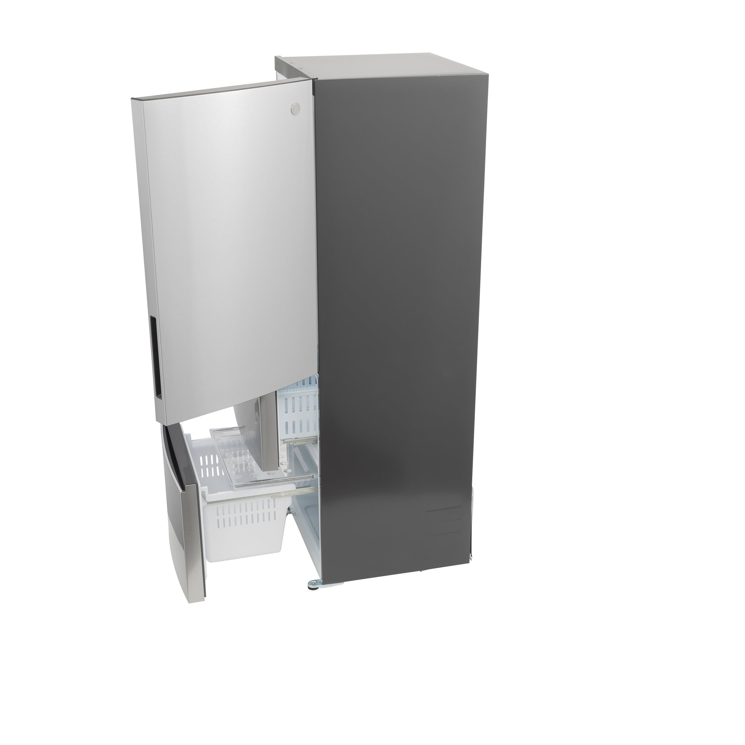 Model: GLE12HSPSS | GE GE® ENERGY STAR® 11.9 Cu. Ft. Bottom-Freezer Refrigerator