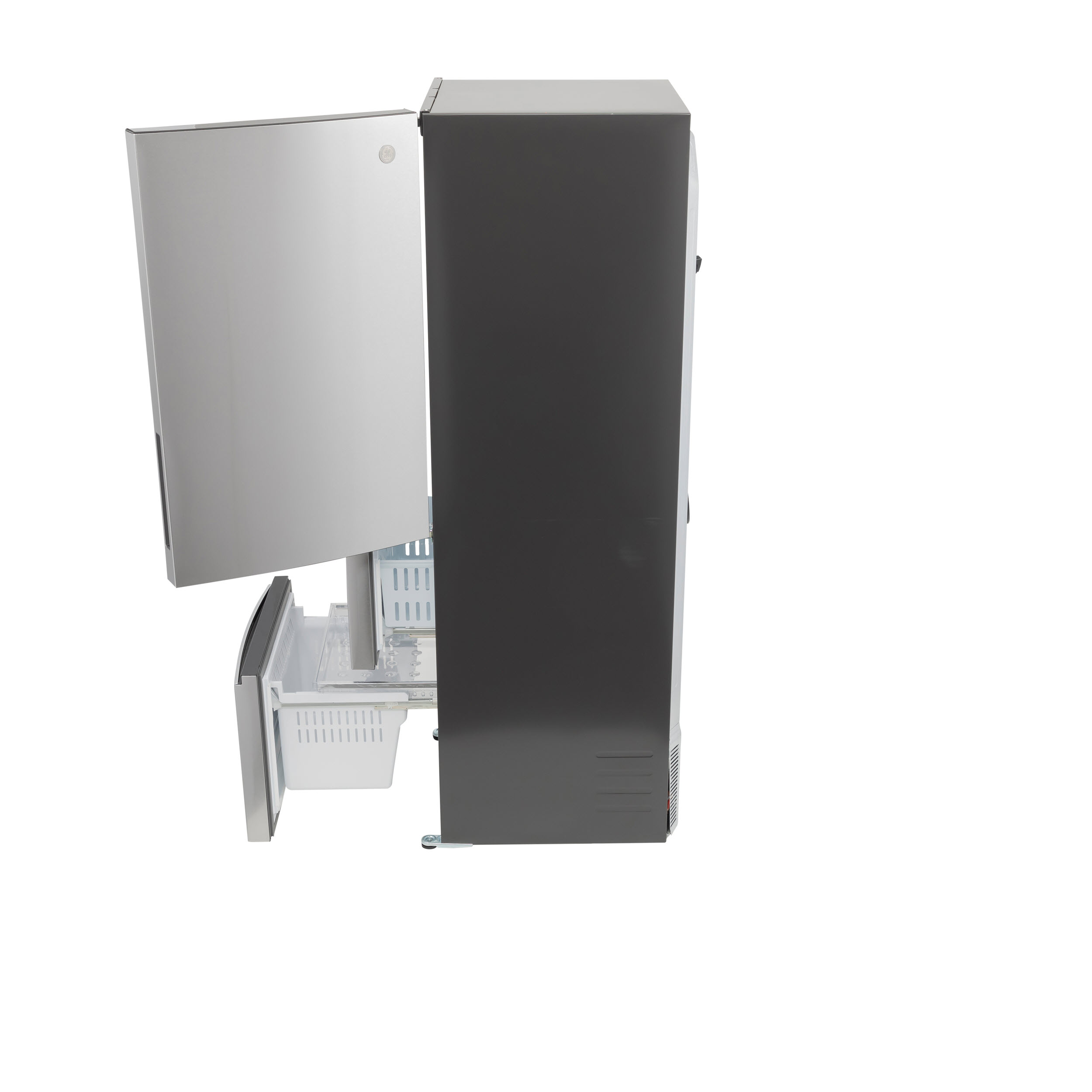 Model: GLE12HSPSS | GE GE® ENERGY STAR® 11.9 Cu. Ft. Bottom-Freezer Refrigerator