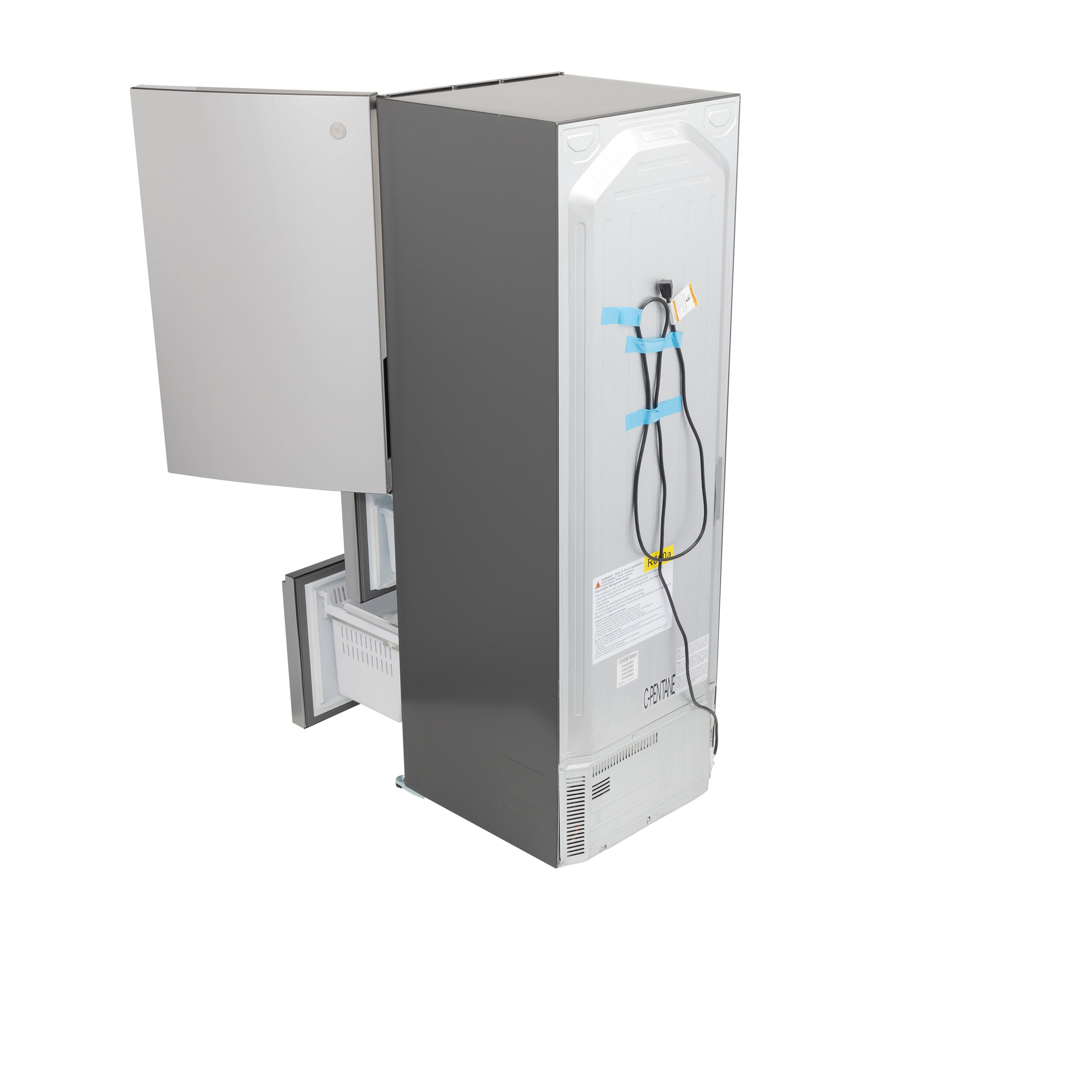 Model: GLE12HSPSS | GE GE® ENERGY STAR® 11.9 Cu. Ft. Bottom-Freezer Refrigerator