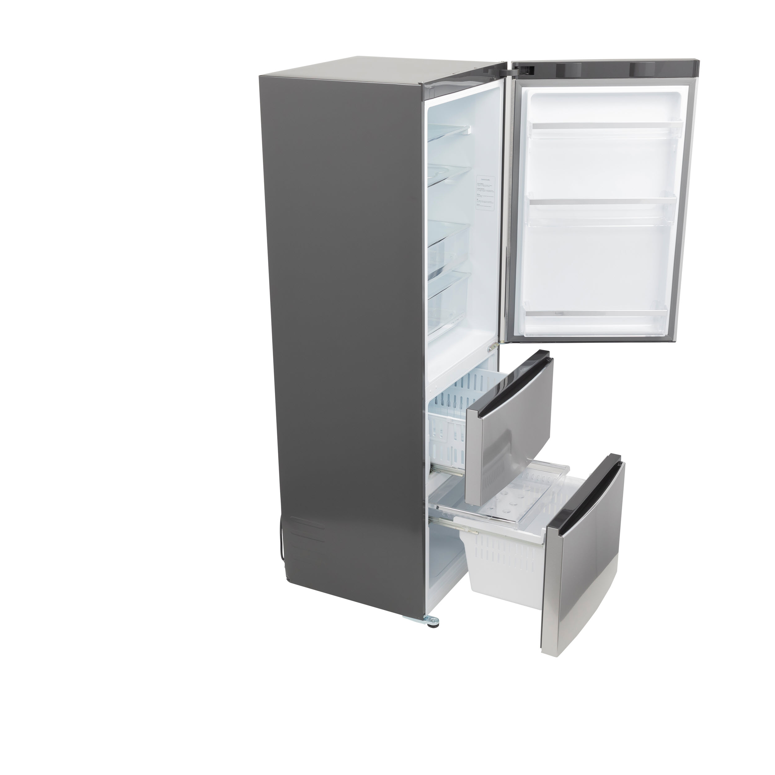 Model: GLE12HSPSS | GE GE® ENERGY STAR® 11.9 Cu. Ft. Bottom-Freezer Refrigerator