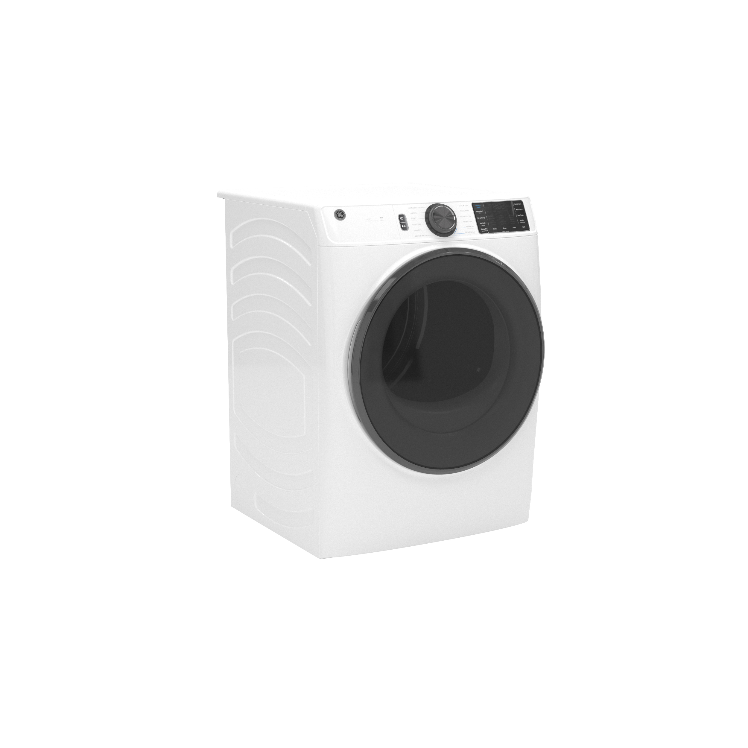 Model: GFD65ESSVWW-SD | GE GE® ENERGY STAR® 7.8 cu. ft. Capacity Smart Front Load Electric Dryer with Steam and Sanitize Cycle