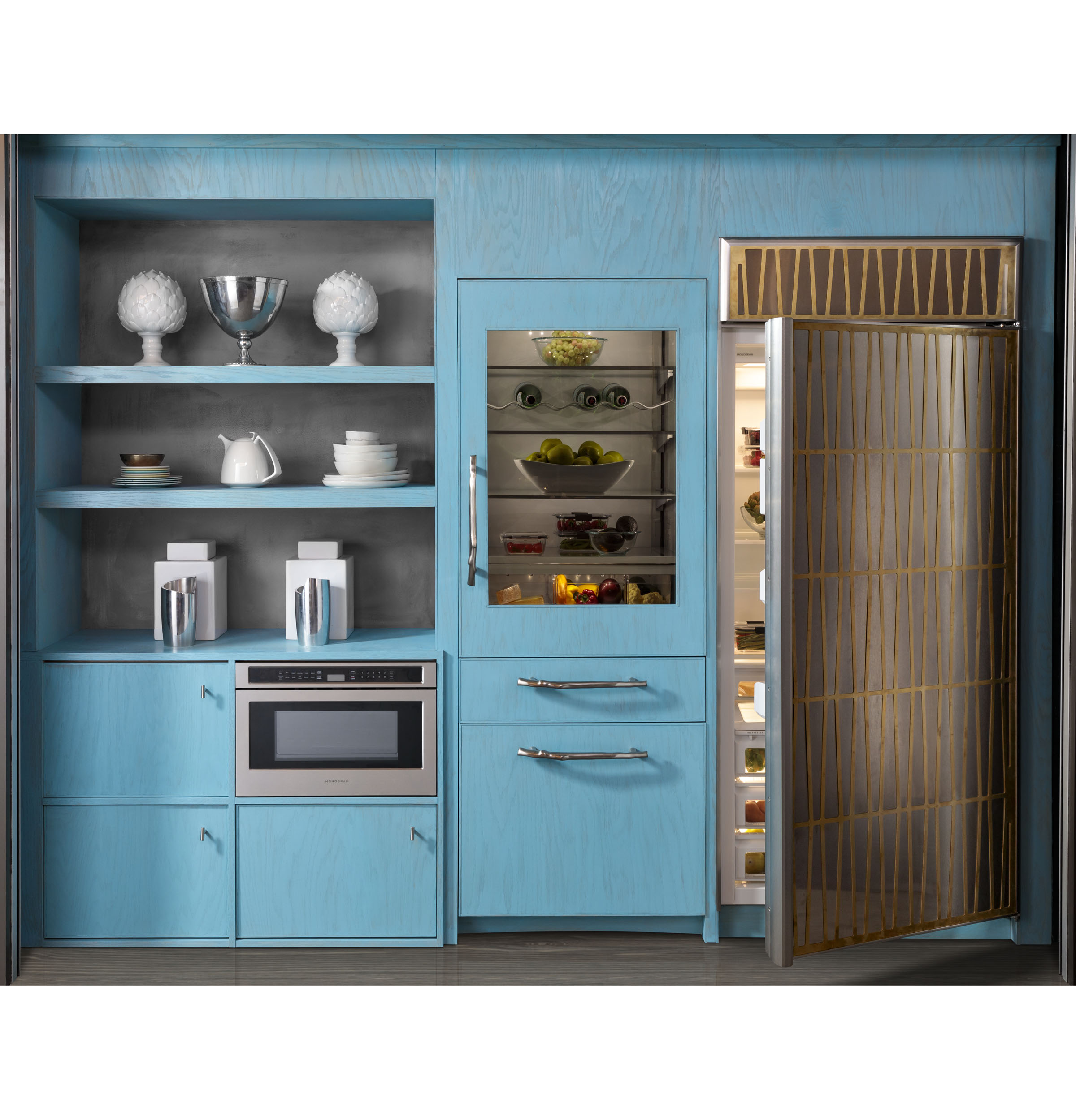 Monogram glass door refrigerator best sale