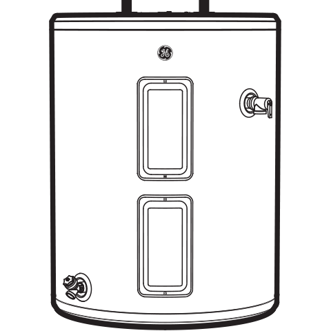 GE GE® 26 Gallon Top Port Lowboy Electric Water Heater