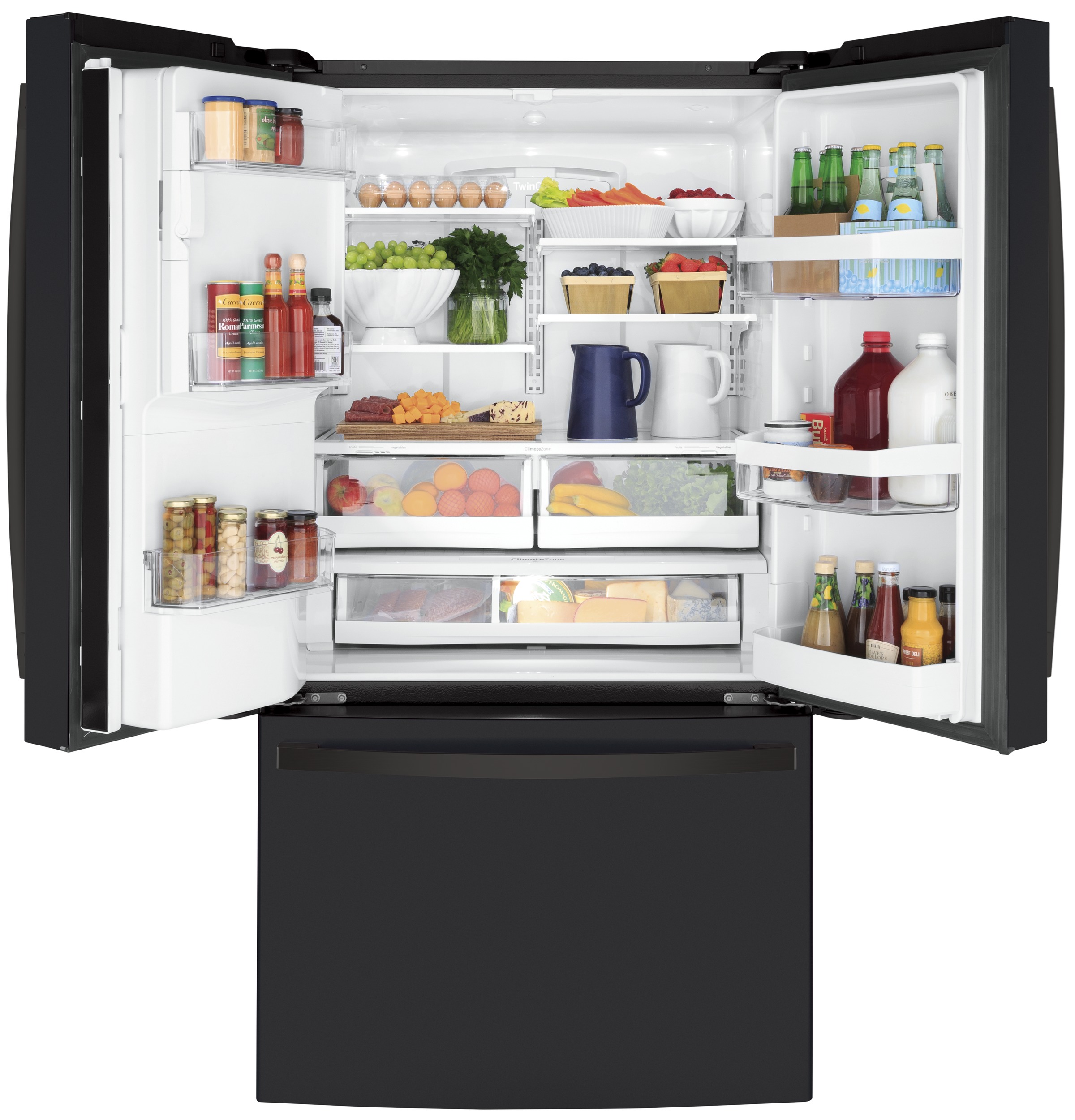 Model: GYE22GENDS | GE GE® ENERGY STAR® 22.1 Cu. Ft. Counter-Depth French-Door Refrigerator