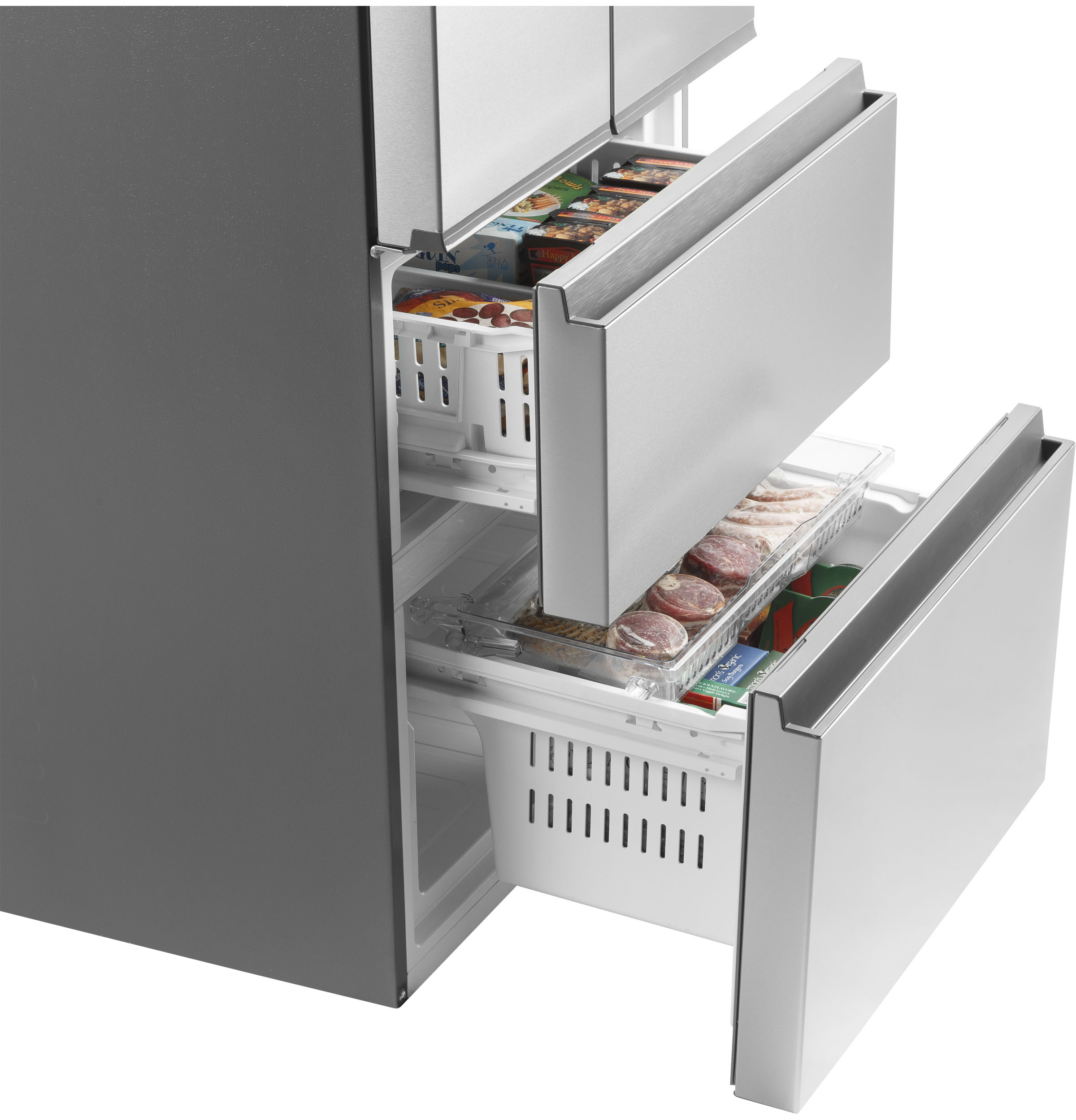 Model: QJS15HYRFS | Haier 14.5 Cu. Ft. 4 Door Refrigerator