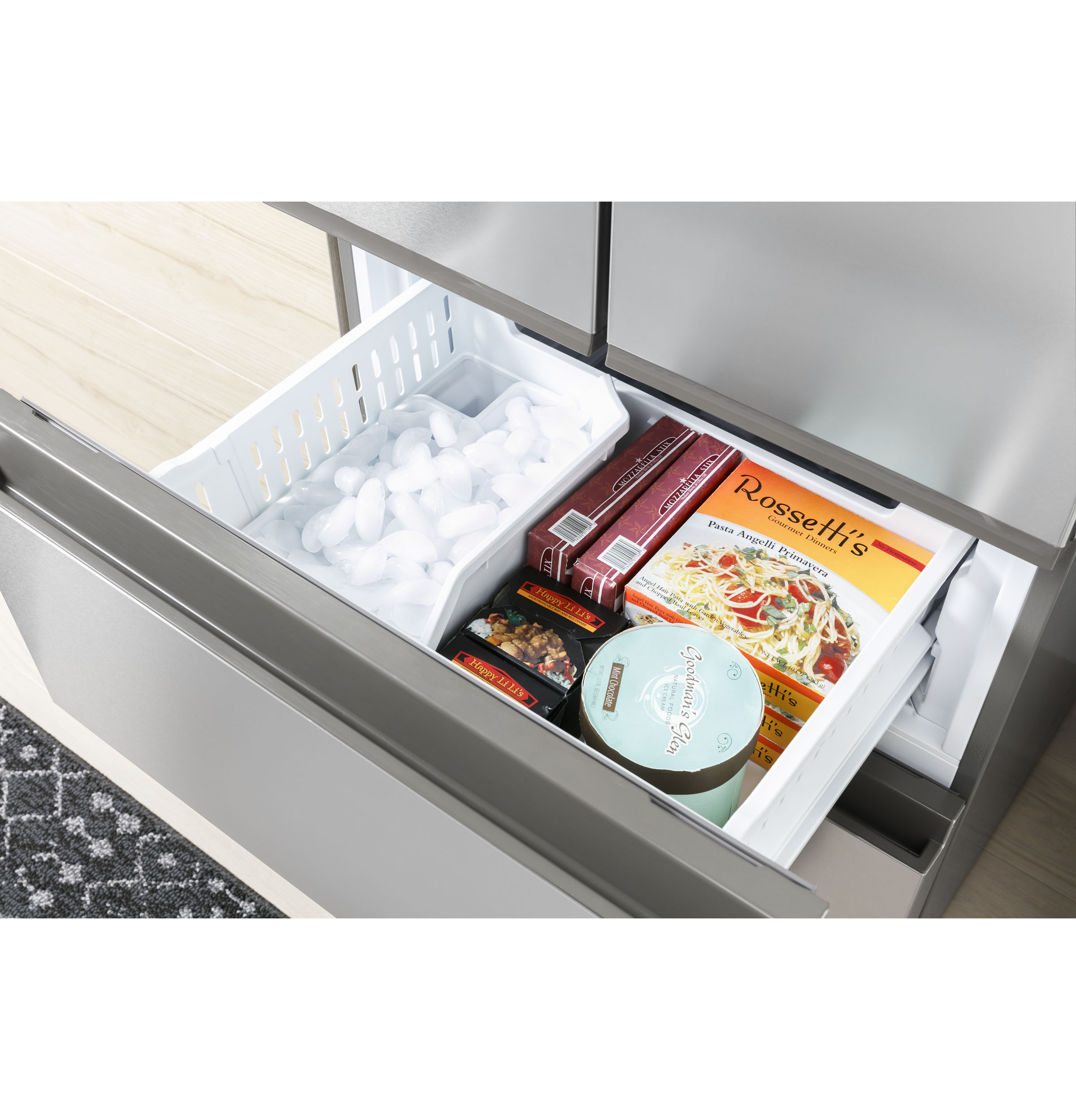 Model: QJS15HYRFS | Haier 14.5 Cu. Ft. 4 Door Refrigerator