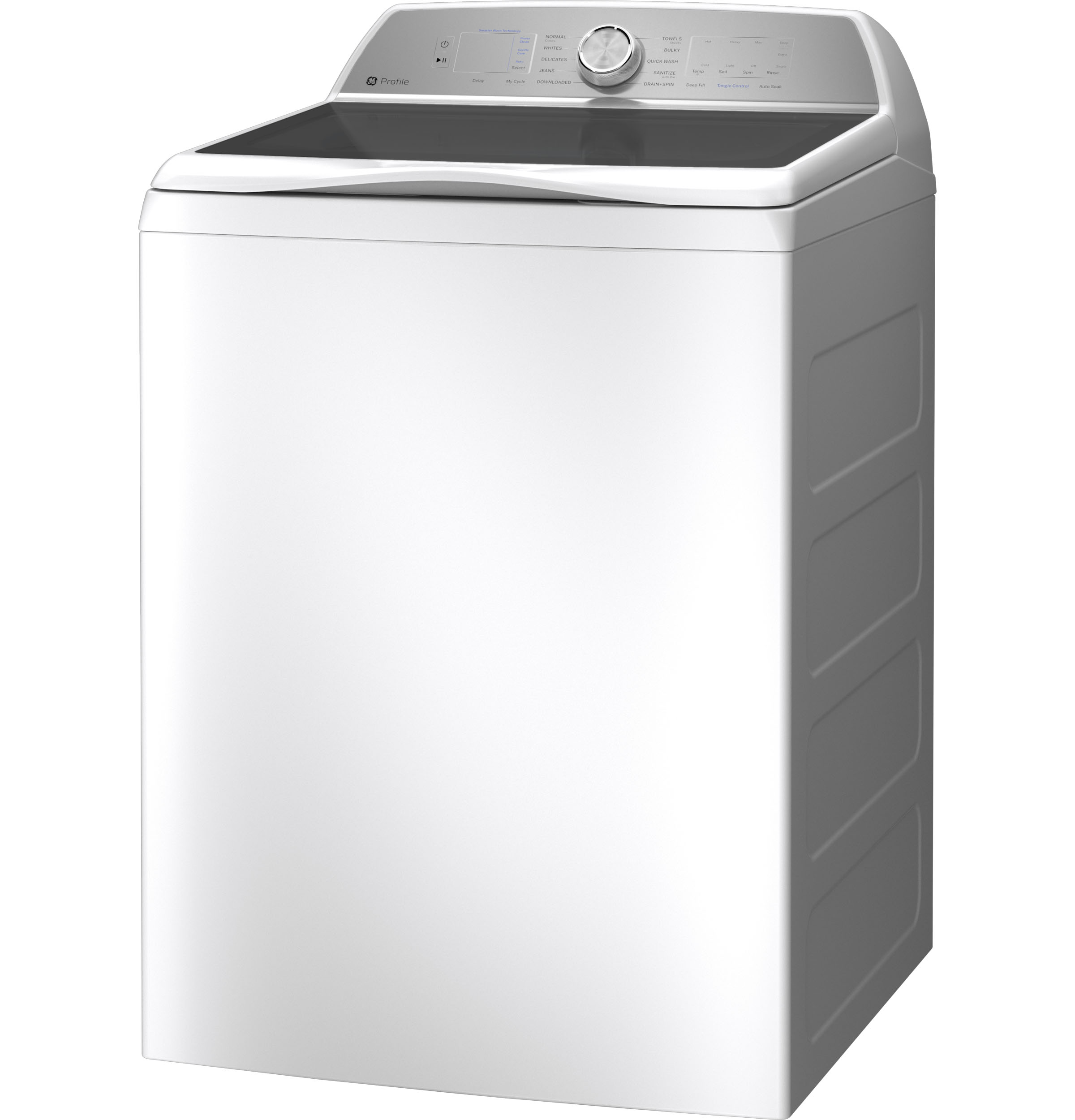 Model: PTW600BSRWS | GE Profile GE Profile™ ENERGY STAR® 5.0  cu. ft. Capacity Washer with Smarter Wash Technology and FlexDispense™