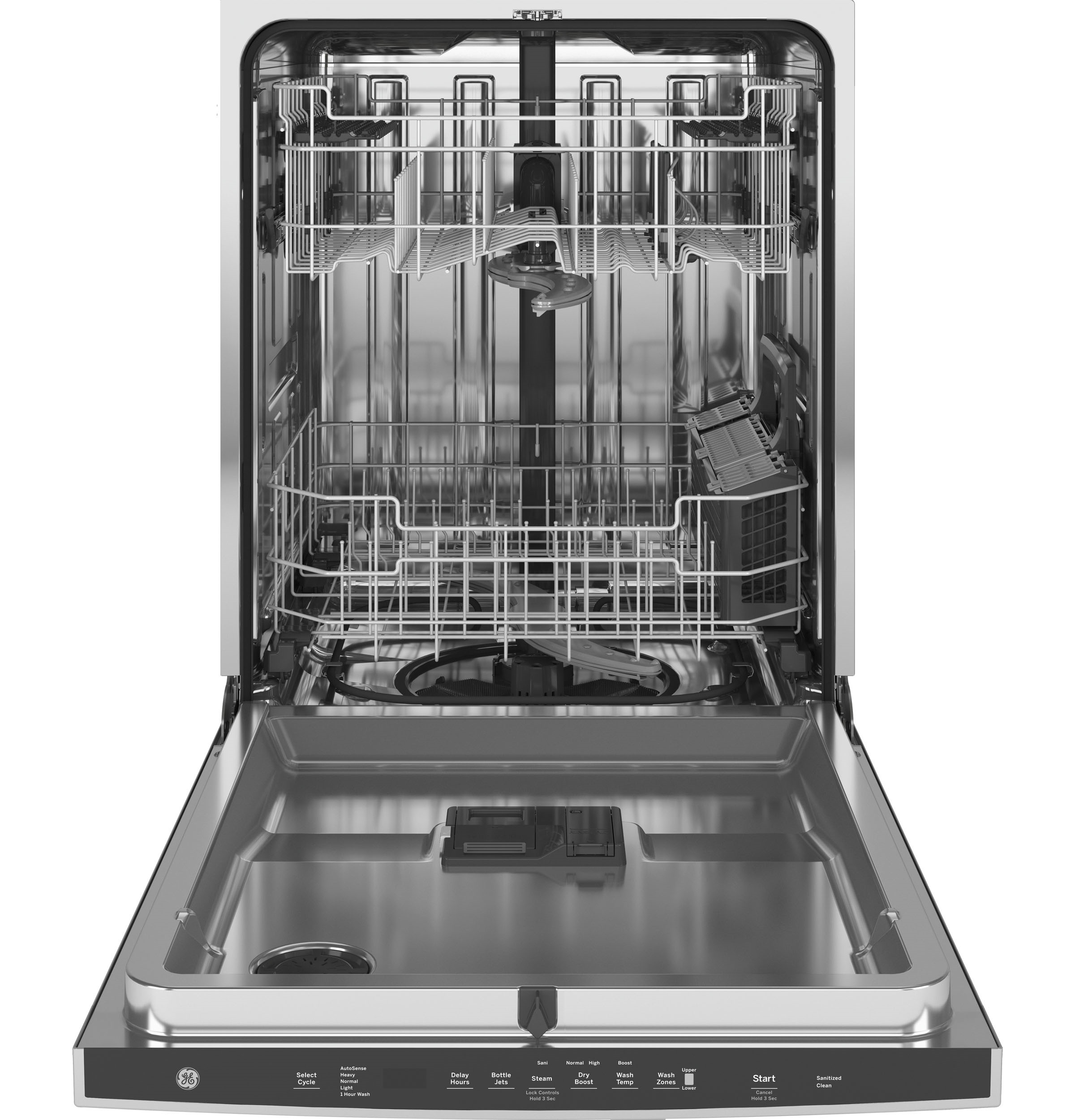 Model: GDT645SSNSS | GE GE® ENERGY STAR® Top Control with Stainless Steel Interior Dishwasher with Sanitize Cycle & Dry Boost with Fan Assist