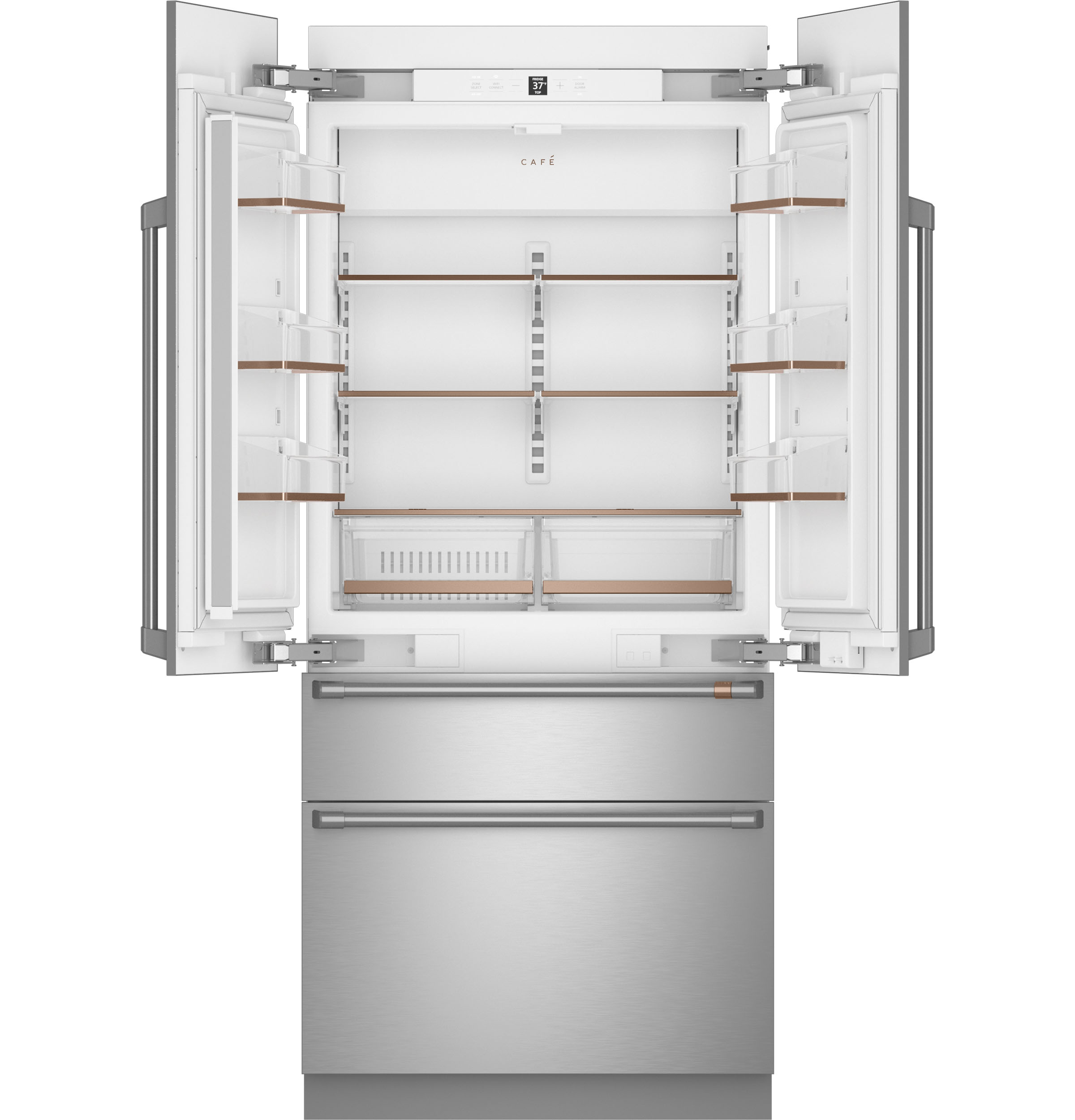 Model: CIP36NP2VS1 | Cafe Café™ 36" Integrated French-Door Refrigerator