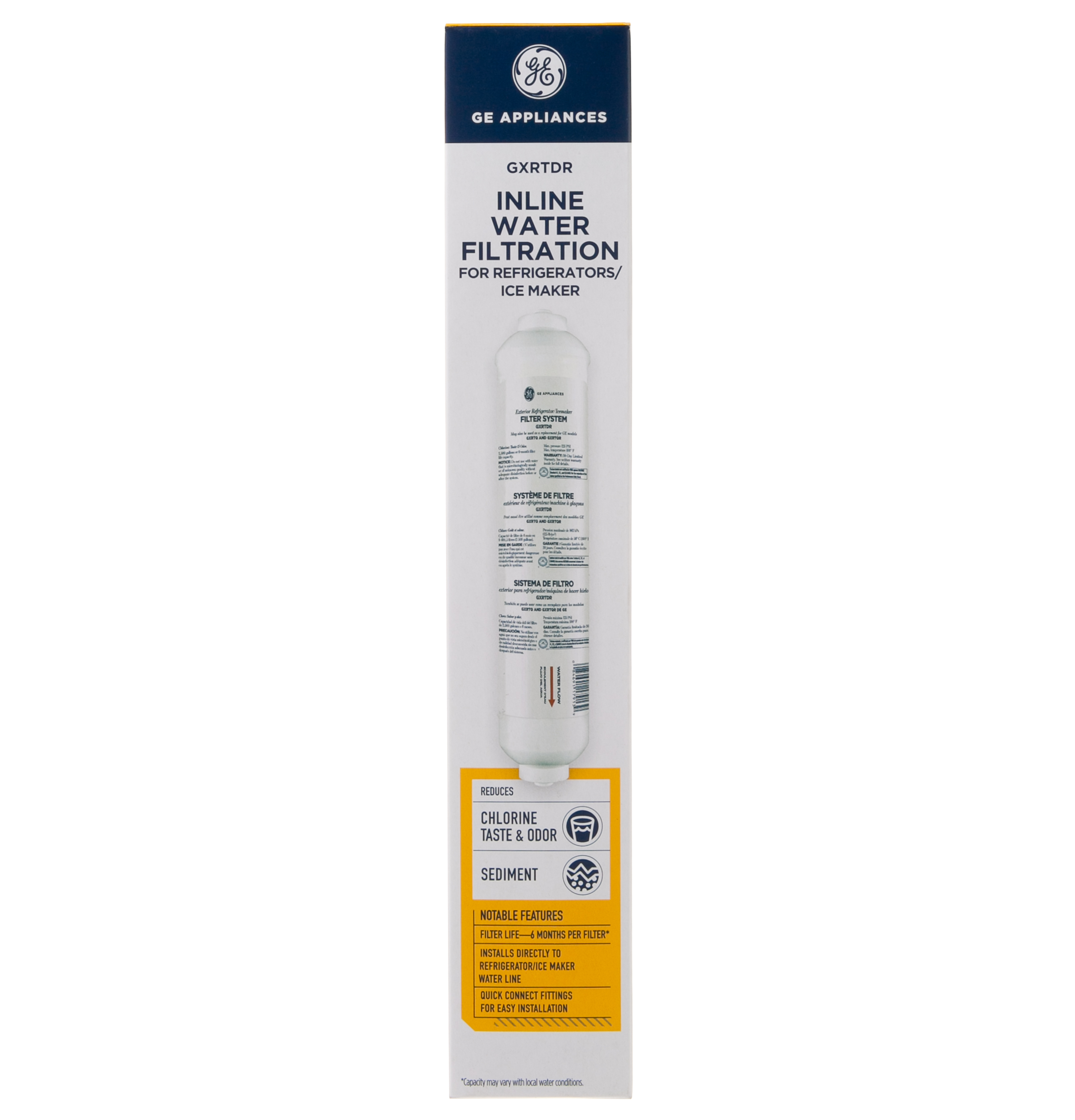 Model: GXRTDR | GE In-Line Water Filtration System  for Refrigerators or Icemakers
