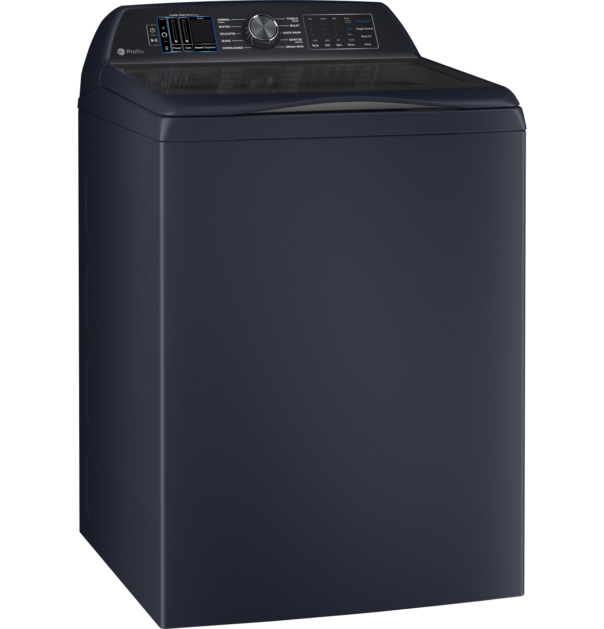 Model: PTW900BPTRS | GE Profile GE Profile™ ENERGY STAR® 5.4  cu. ft. Capacity Washer with Smarter Wash Technology and FlexDispense™