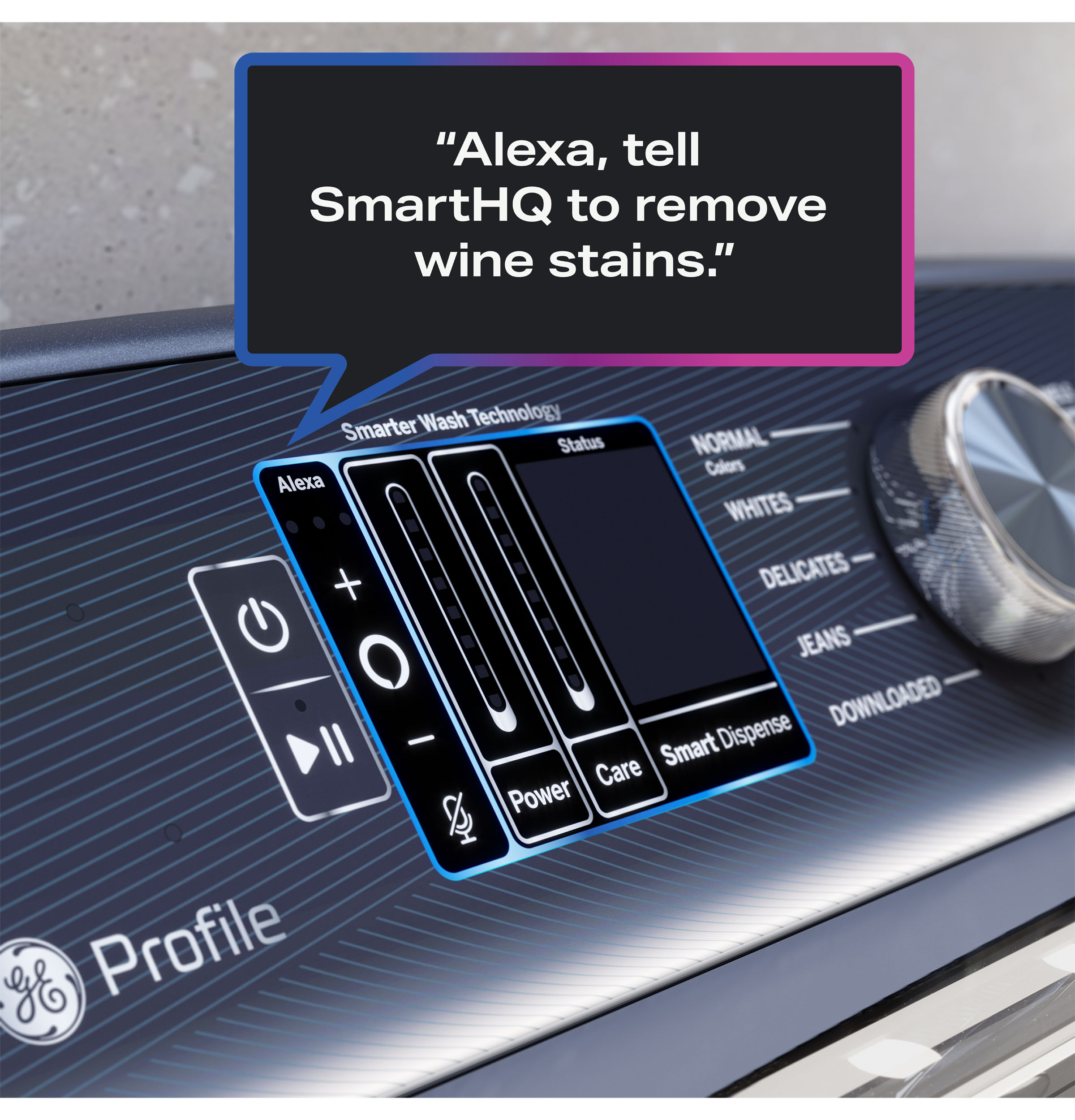 Model: PTW900BPTRS | GE Profile GE Profile™ ENERGY STAR® 5.4  cu. ft. Capacity Washer with Smarter Wash Technology and FlexDispense™