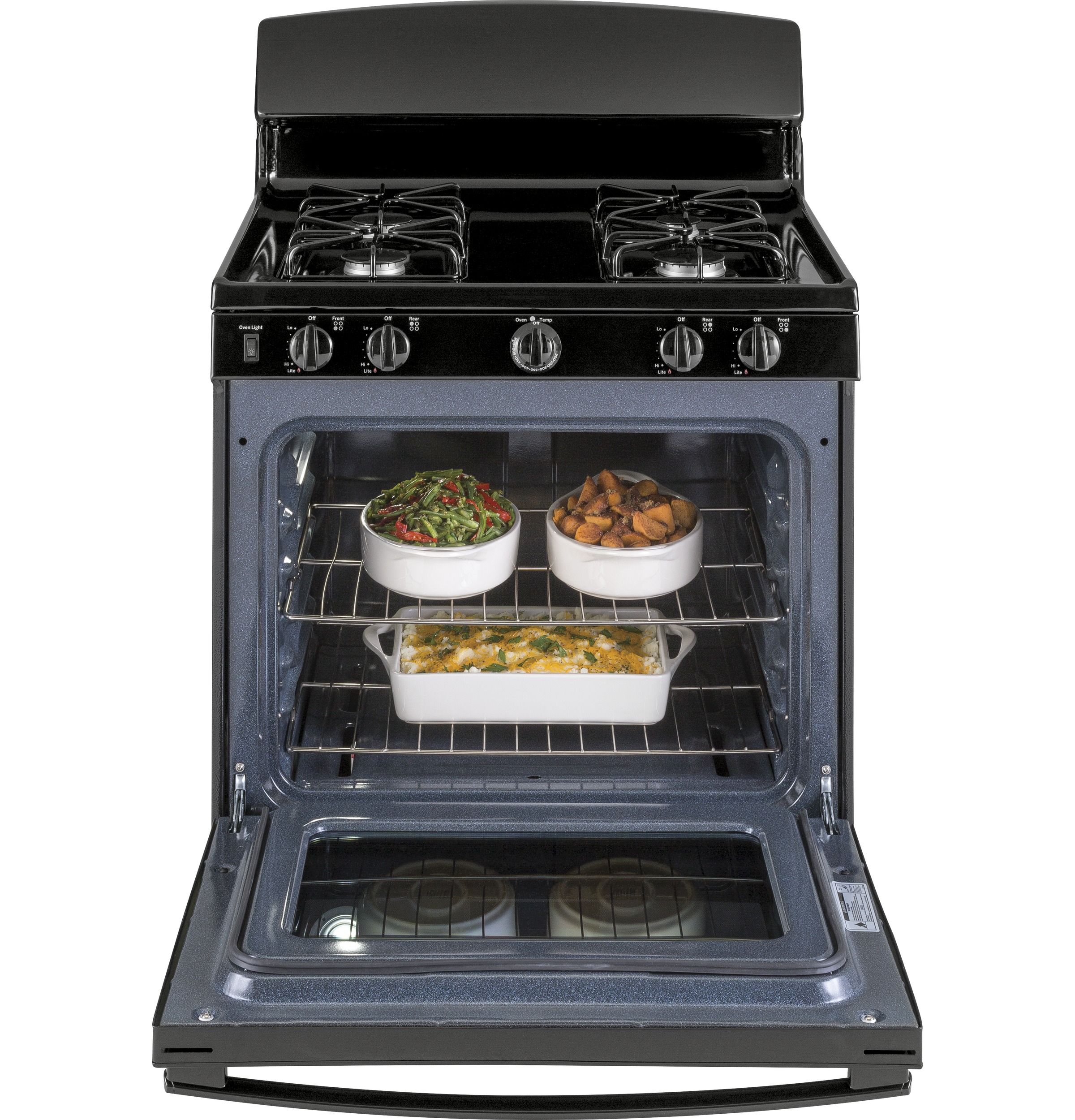 Model: JGBS30DEKBB | GE GE® 30" Free-Standing Gas Range