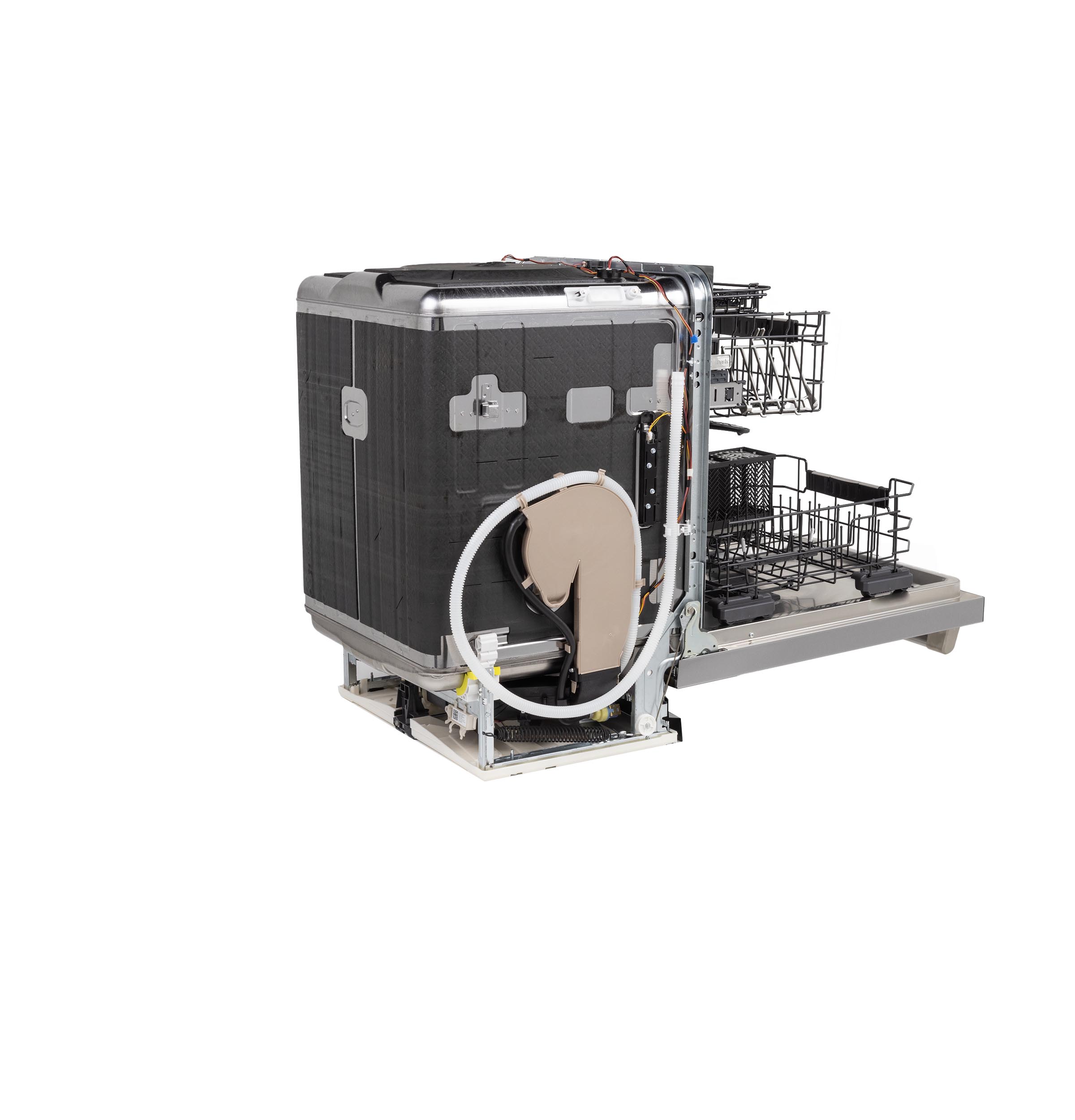 Model: CDT888P2VS1 | Cafe Café™ CustomFit ENERGY STAR Stainless Interior Smart Dishwasher with Ultra Wash Top Rack and Dual Convection Ultra Dry, LED Lights, 39 dBA