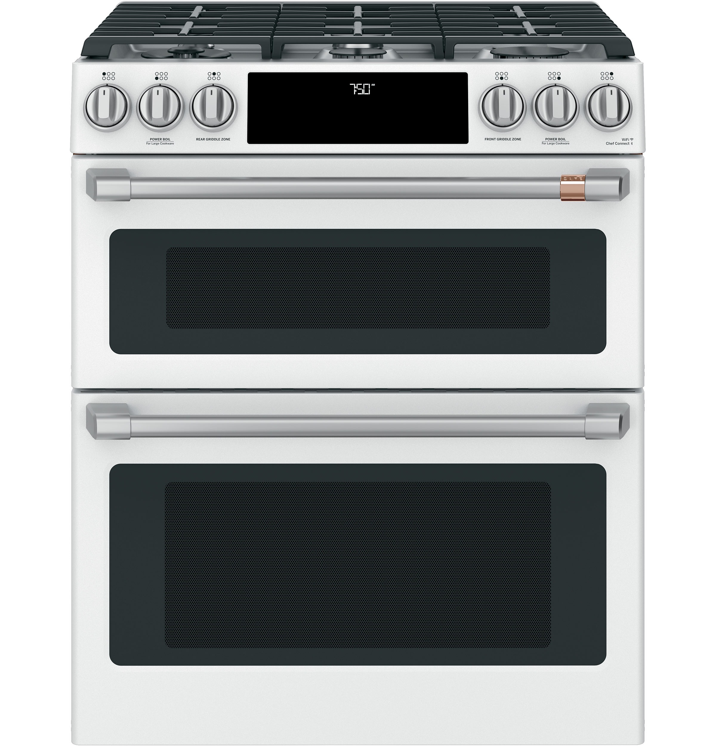Model: CXFCGHKPMSS | Cafe Café™ Front Control Gas Knobs and Handles - Brushed Stainless