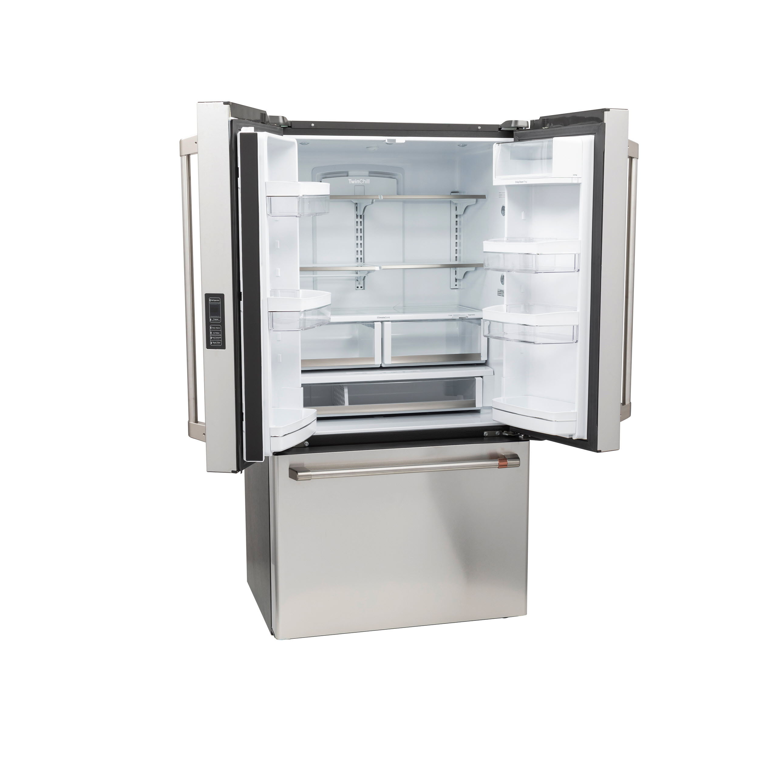 Model: CWE23SP2MS1SD | Cafe Café™ 30" Smart Slide-In, Front-Control, Radiant and Convection Range