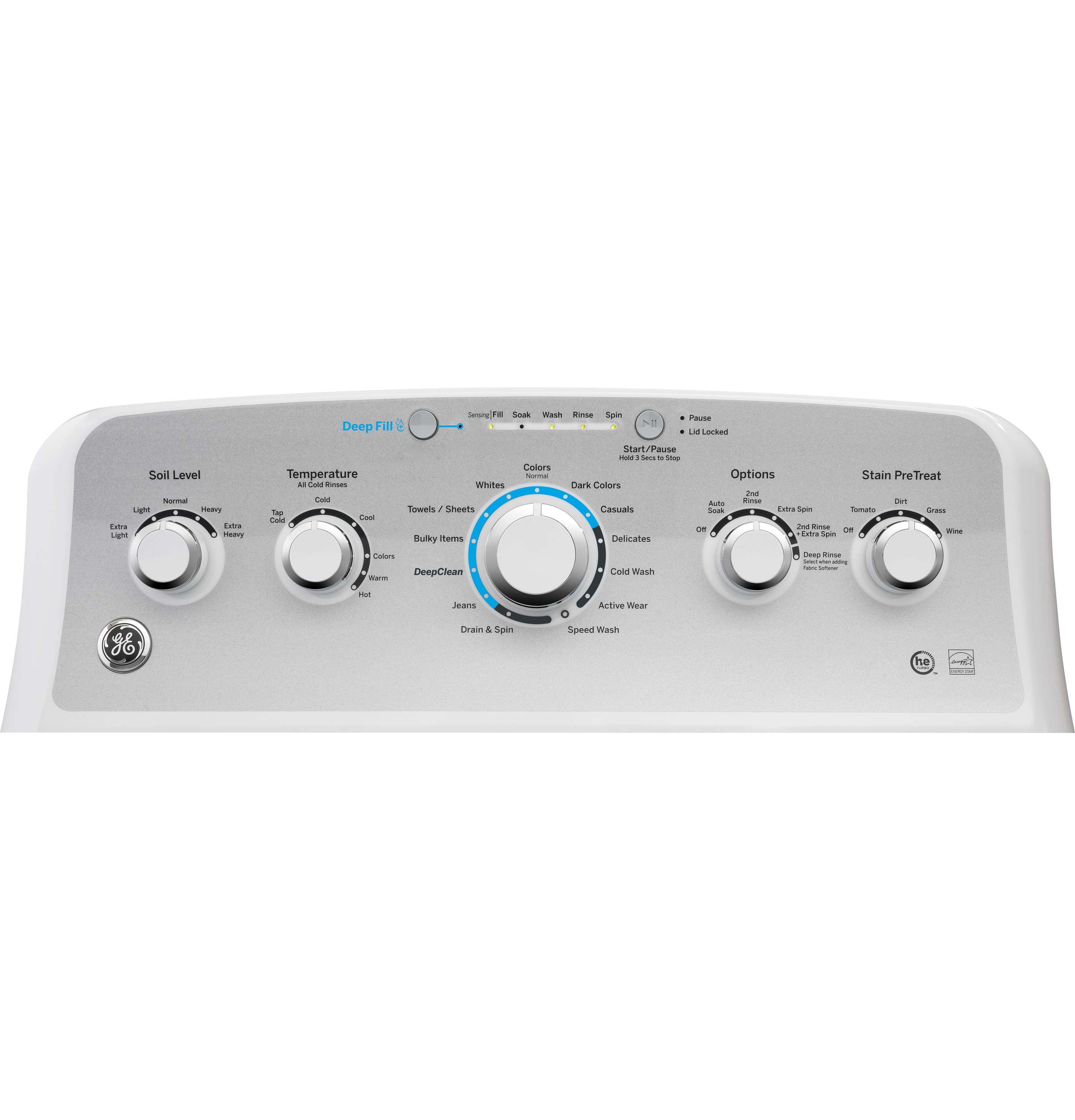 Model: GTW500ASNWS | GE GE® ENERGY STAR® 4.6 cu. ft. Capacity Washer with Stainless Steel Basket