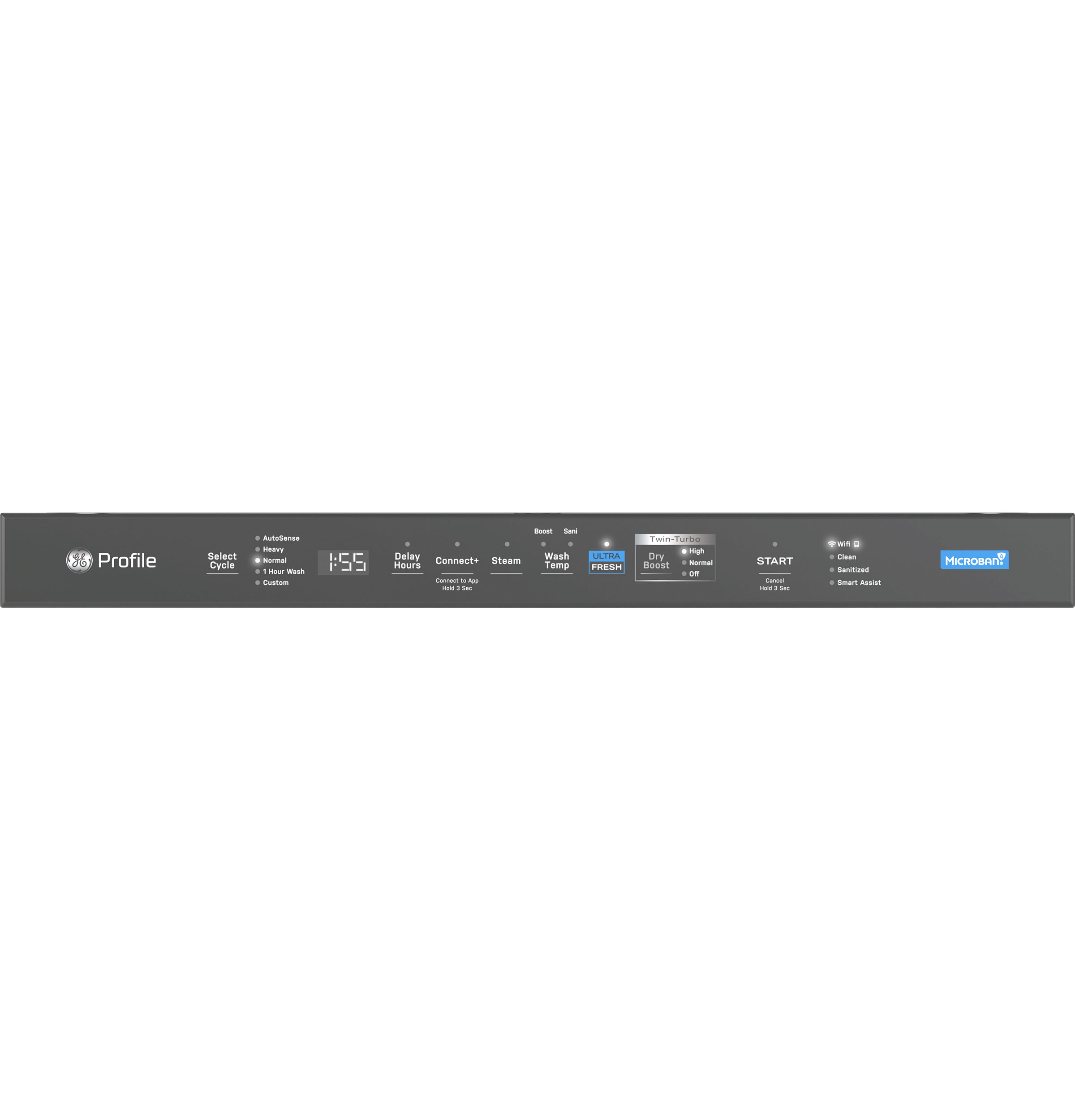 Model: PDT795SYVFS | GE Profile GE Profile™ ENERGY STAR Smart UltraFresh System Dishwasher with Microban™ Antimicrobial Technology with Deep Clean Washing 3rd Rack, 39 dBA