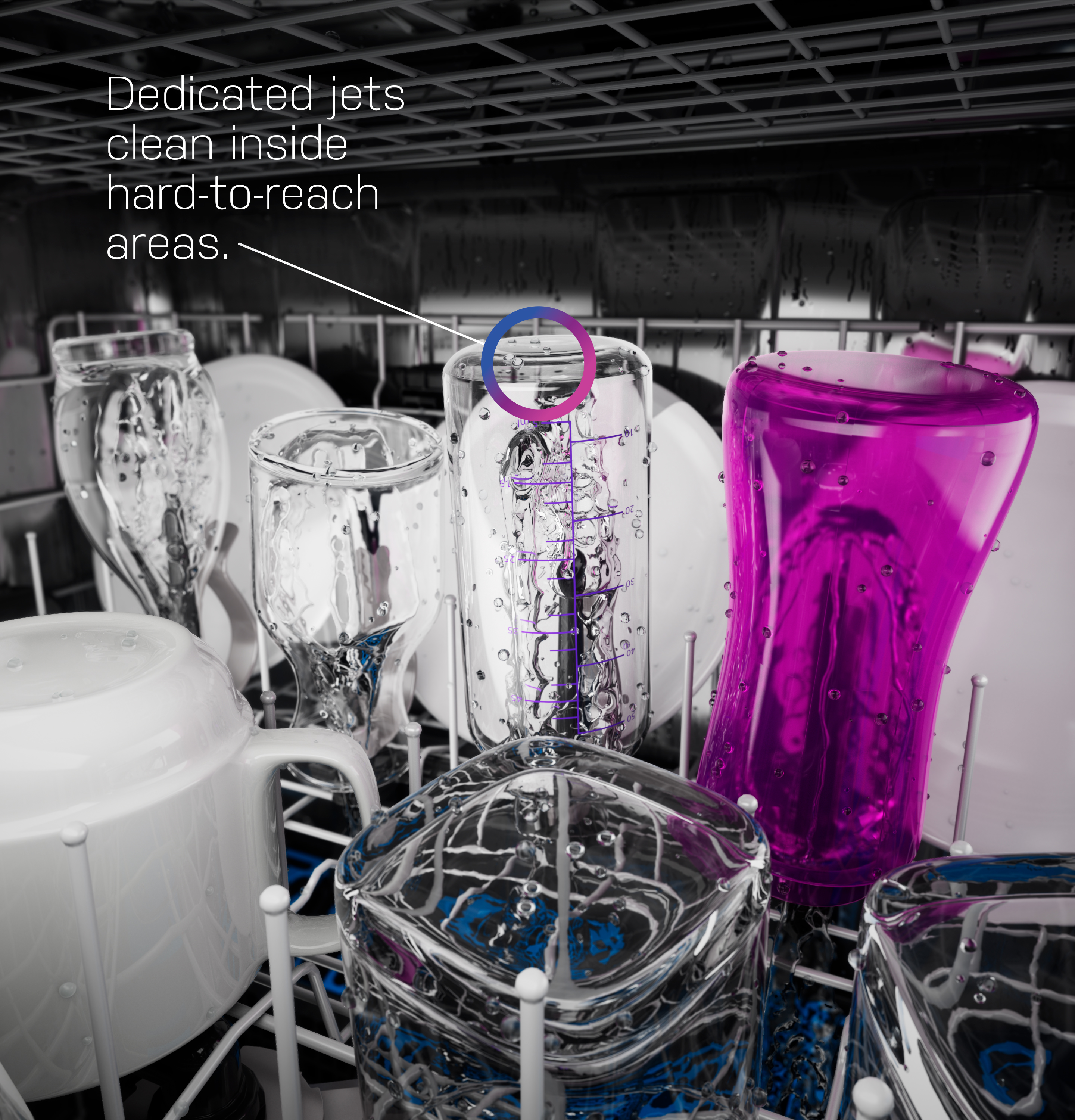 Model: PDT795SYVFS | GE Profile GE Profile™ ENERGY STAR Smart UltraFresh System Dishwasher with Microban™ Antimicrobial Technology with Deep Clean Washing 3rd Rack, 39 dBA