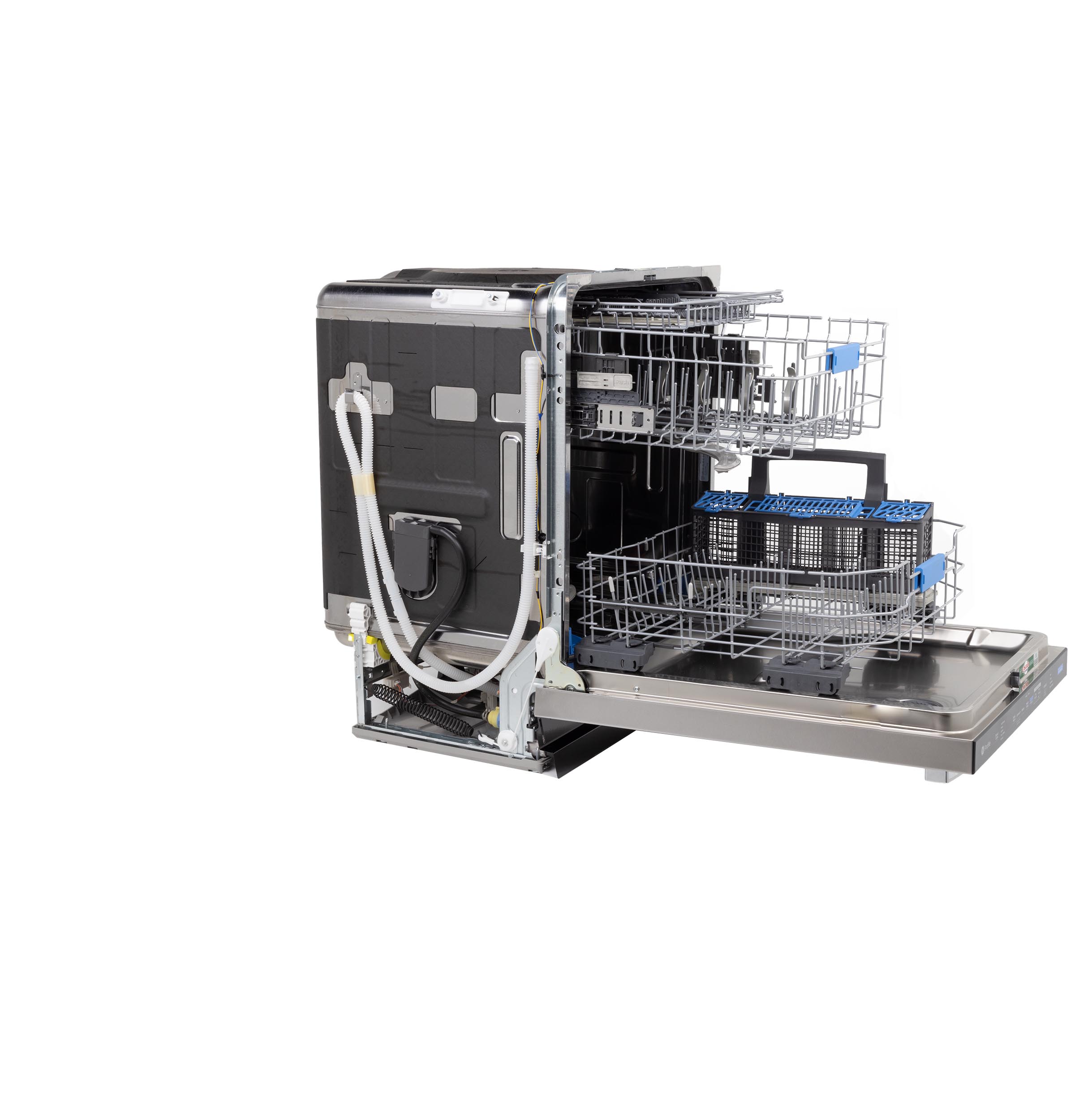 Model: PDT795SYVFS | GE Profile GE Profile™ ENERGY STAR Smart UltraFresh System Dishwasher with Microban™ Antimicrobial Technology with Deep Clean Washing 3rd Rack, 39 dBA