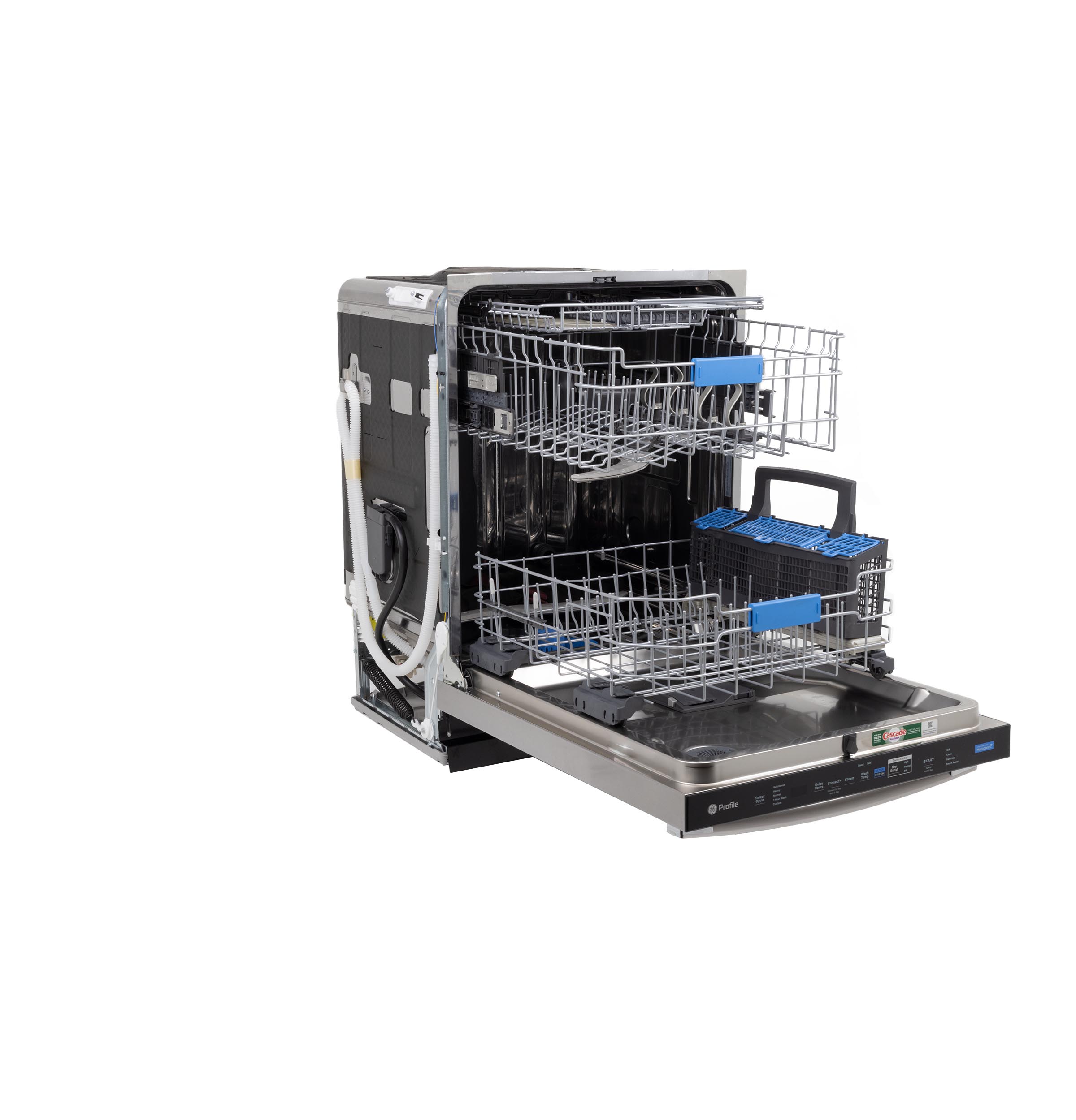 Model: PDT795SYVFS | GE Profile GE Profile™ ENERGY STAR Smart UltraFresh System Dishwasher with Microban™ Antimicrobial Technology with Deep Clean Washing 3rd Rack, 39 dBA