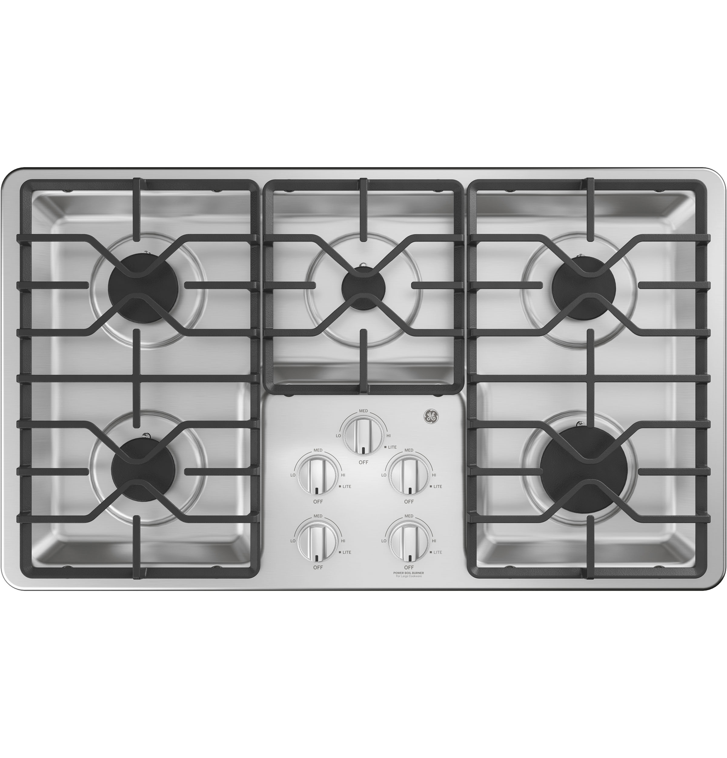 GE GE® 36" Built-In Gas Cooktop with Dishwasher-Safe Grates