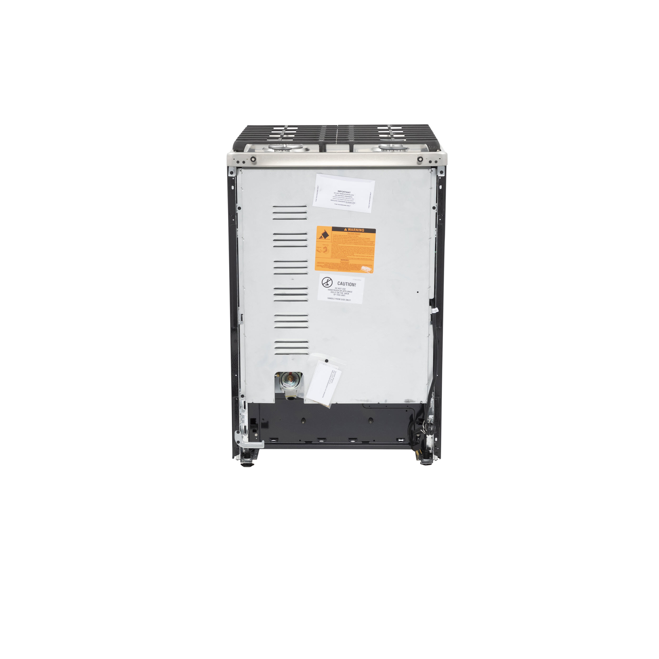 Model: QGAS740RMSS | Haier 24" 2.9 Cu. Ft. Gas Free-Standing Range with Convection and Modular Backguard