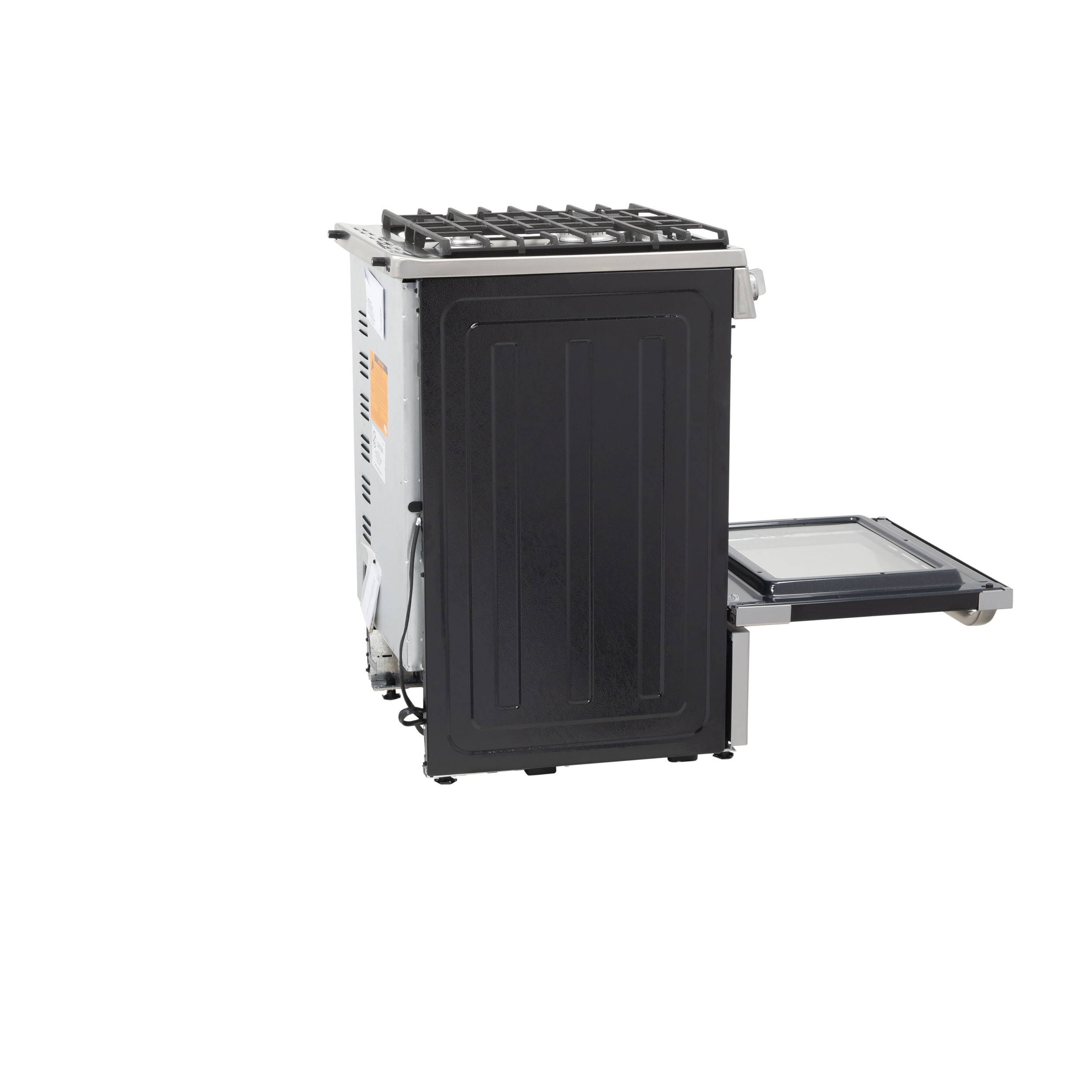Model: QGAS740RMSS | Haier 24" 2.9 Cu. Ft. Gas Free-Standing Range with Convection and Modular Backguard