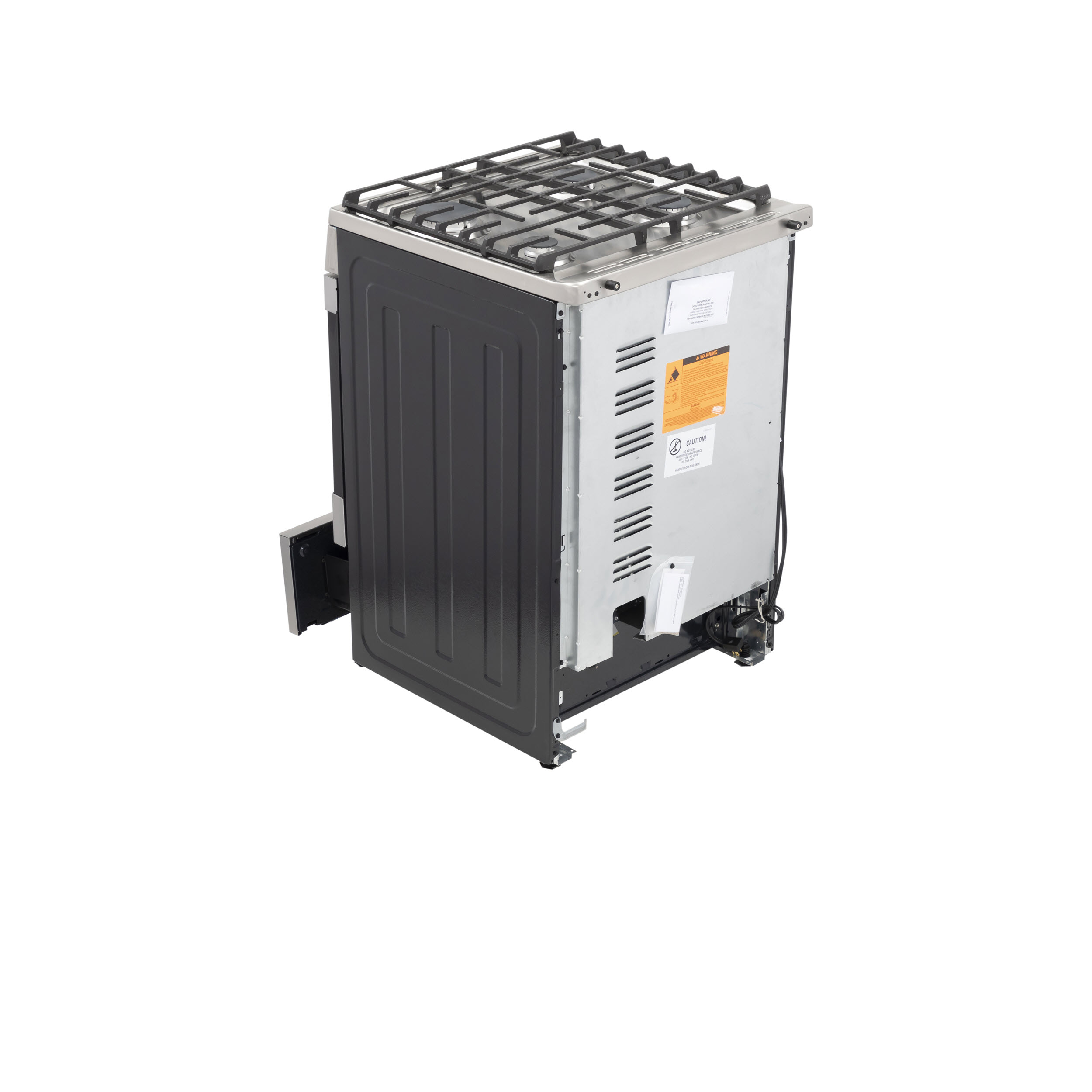 Model: QGAS740RMSS | Haier 24" 2.9 Cu. Ft. Gas Free-Standing Range with Convection and Modular Backguard