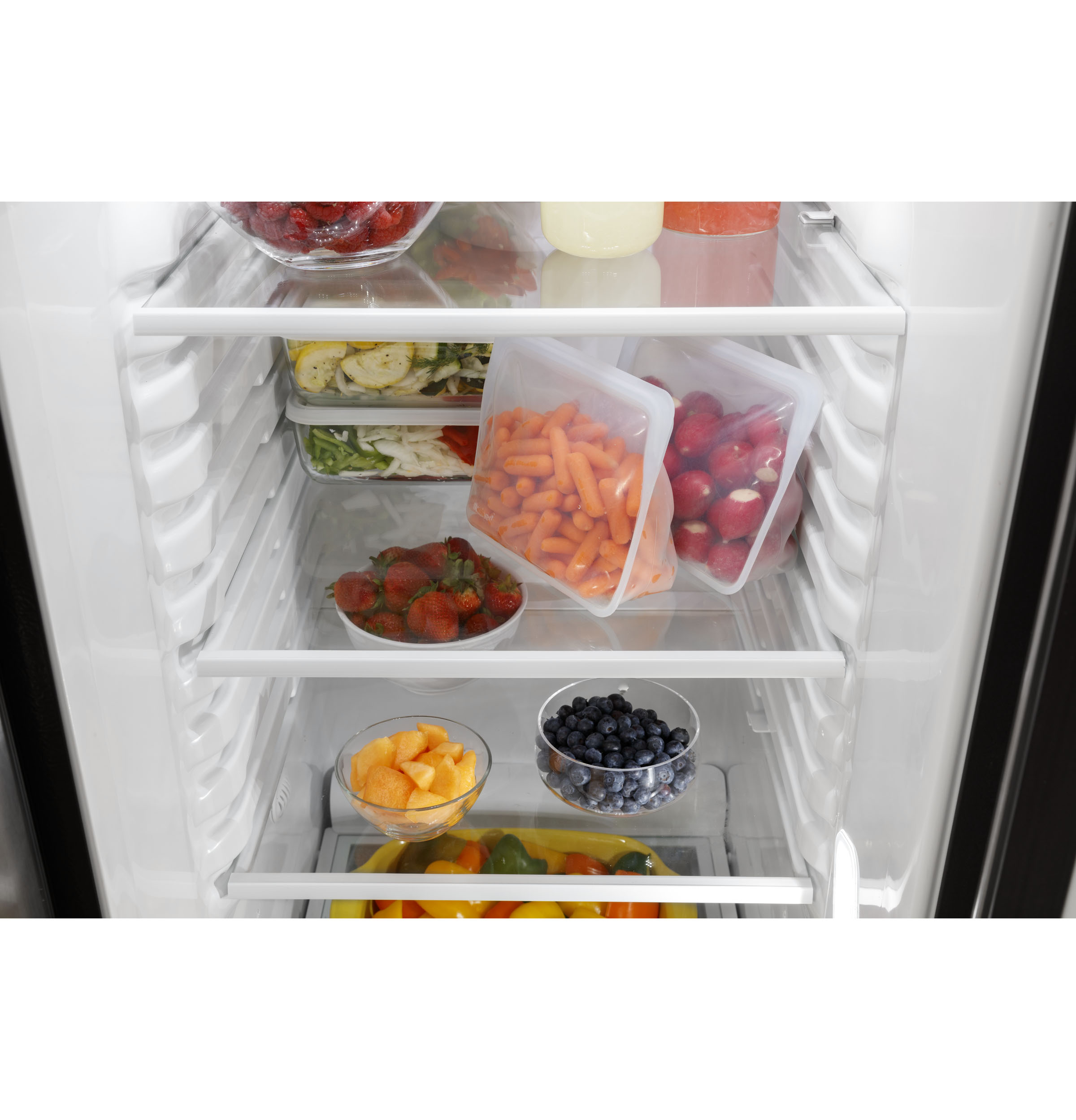 Model: GSE23GGPWW | GE GE® ENERGY STAR® 23.0 Cu. Ft. Side-By-Side Refrigerator