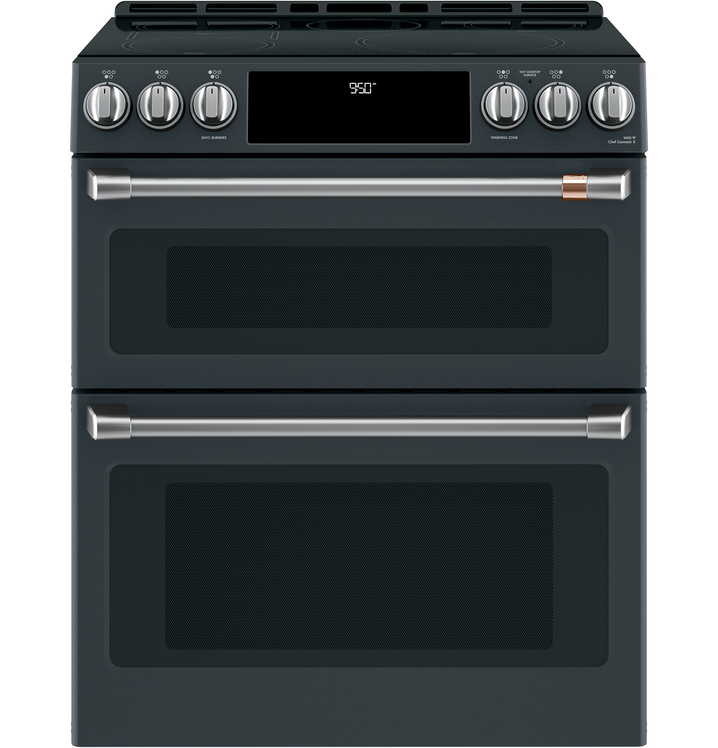 Model: CHS950P3MD1 | Cafe Café™ 30" Smart Slide-In, Front-Control, Induction and Convection Double-Oven Range