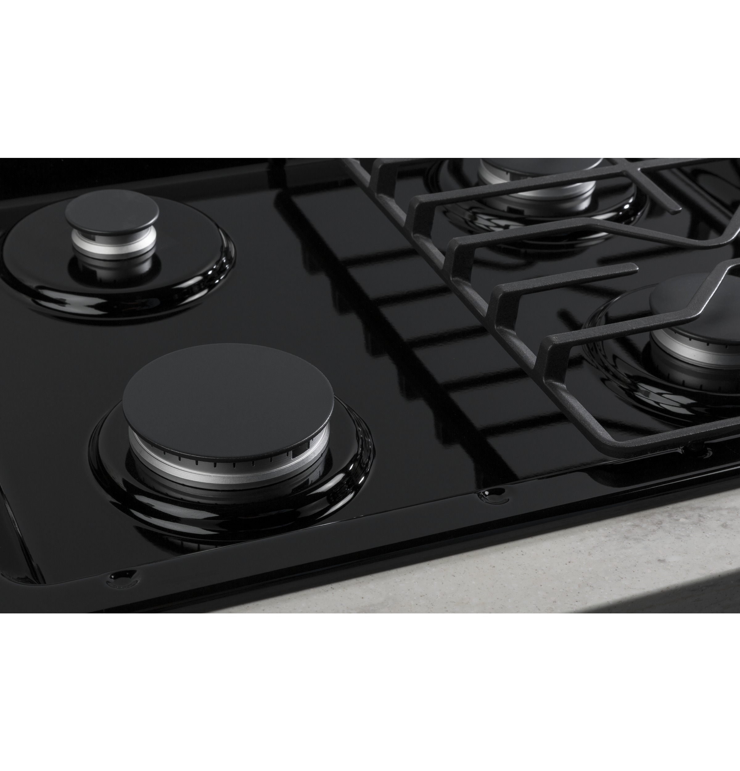 Model: JGP3030DLBB | GE GE® 30" Built-In Gas Cooktop with Dishwasher-Safe Grates