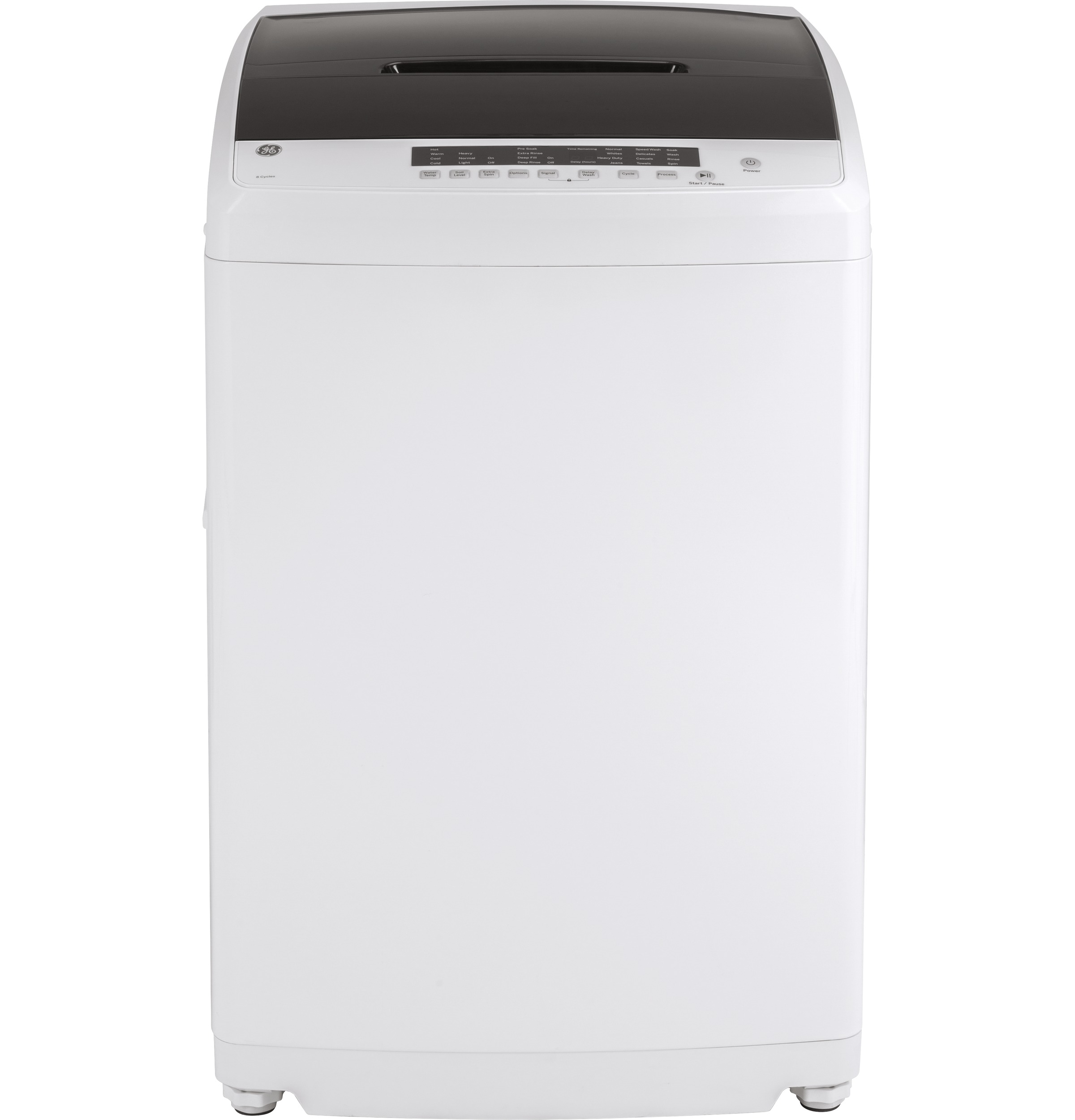 GE GE® Space-Saving 2.8 cu. ft. Capacity Stationary Washer with Stainless Steel Basket