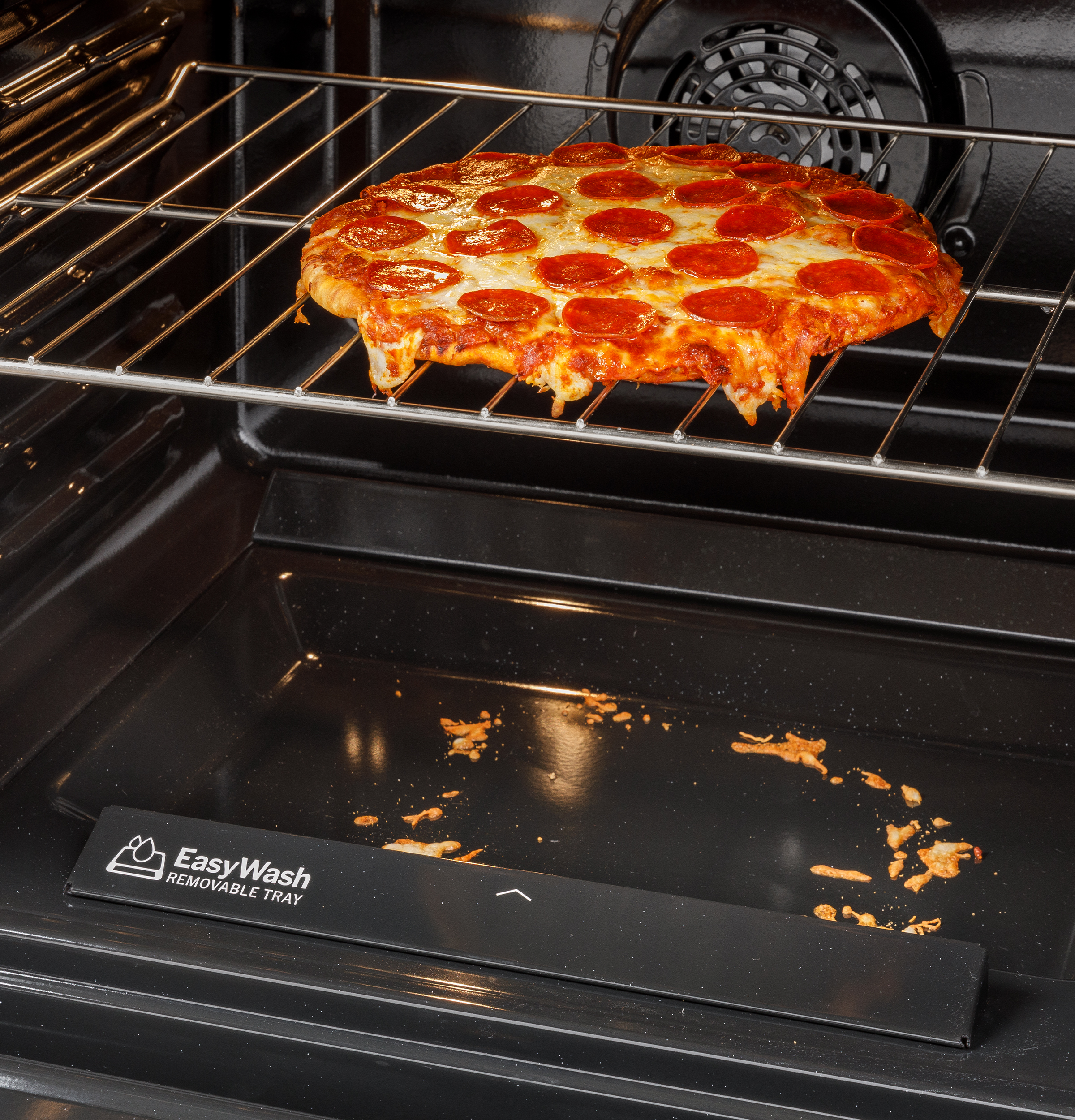 Model: GRF600AVWW | GE GE® ENERGY STAR® 30" Free-Standing Electric Convection Range with No Preheat Air Fry and EasyWash™ Oven Tray