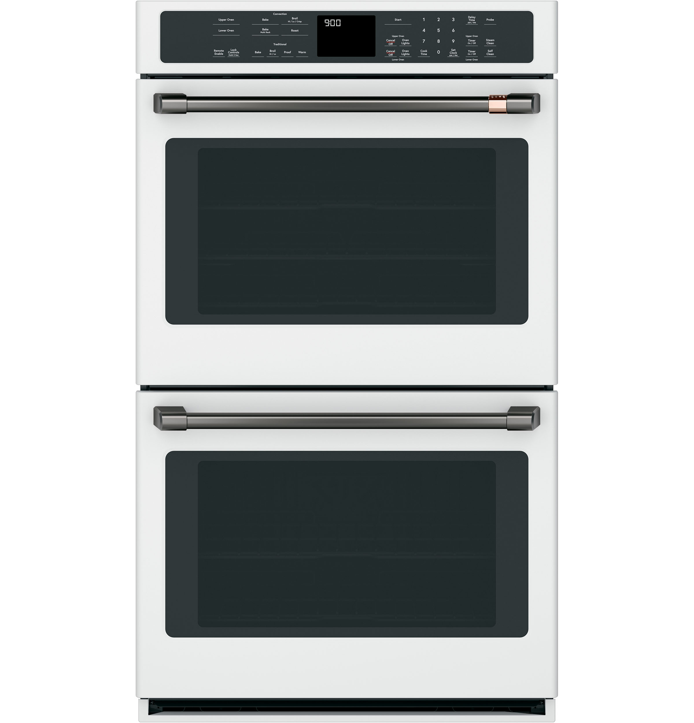 Model: CXWD0H0PMBT | Cafe Café™ 2 - 30” Double Wall Oven Handles - Brushed Black