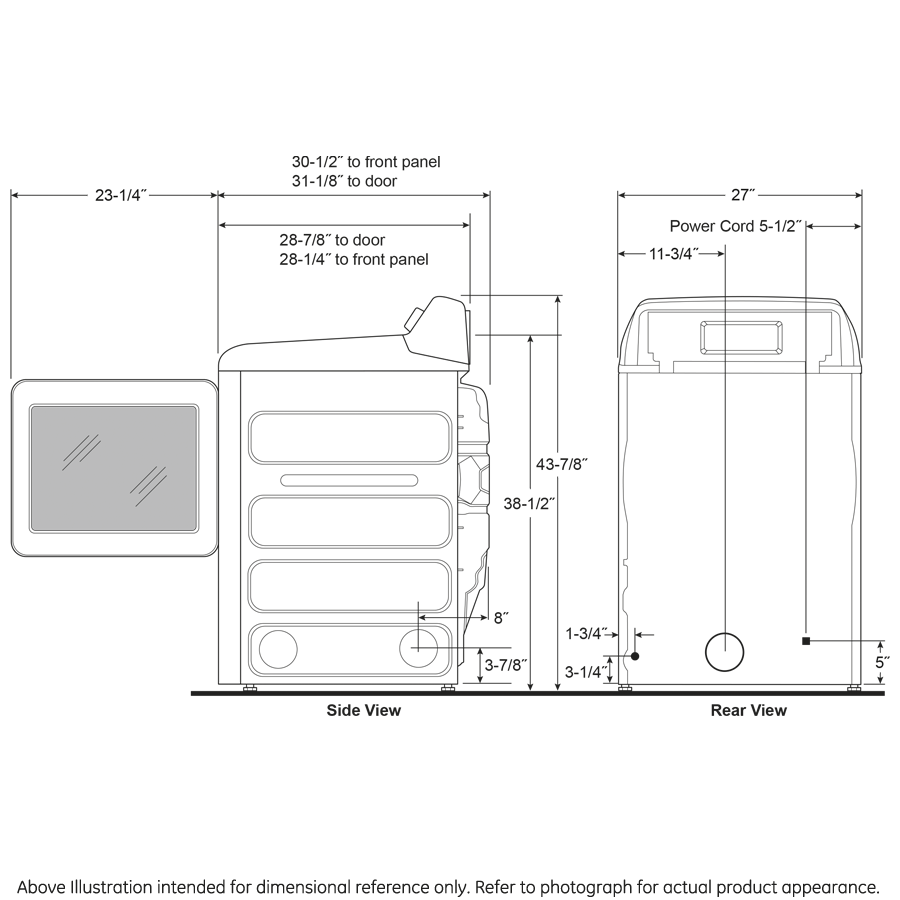 Model: PTD60GBSRWS | GE Profile GE Profile™ ENERGY STAR® 7.4 cu. ft. Capacity aluminized alloy drum Gas Dryer with Sanitize Cycle and Sensor Dry