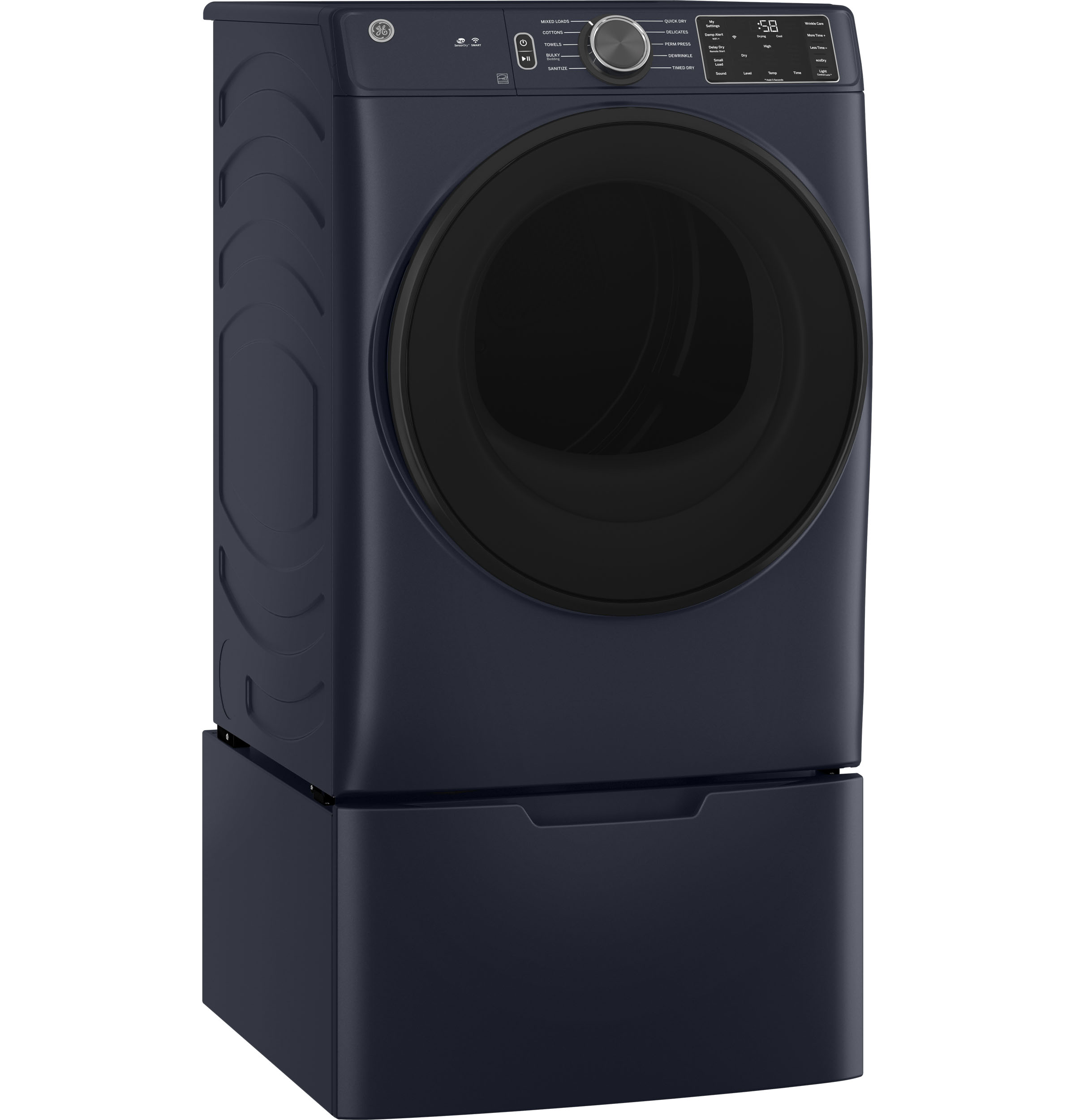 Model: GFD55GSPRRS | GE GE® ENERGY STAR® 7.8 cu. ft. Capacity Smart Front Load Gas Dryer with Sanitize Cycle