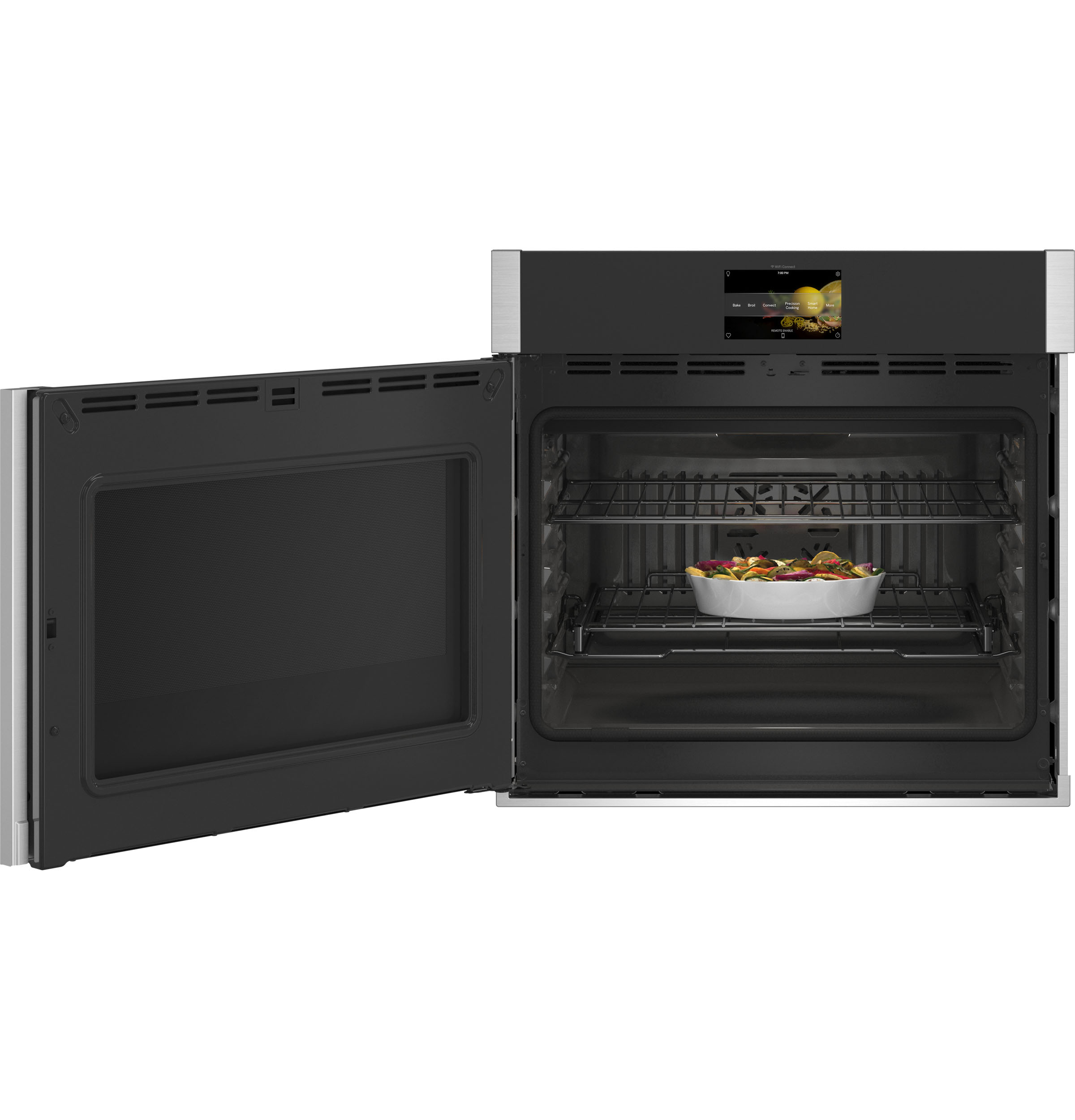 Model: PTS700LSNSS | GE Profile GE Profile™ 30" Smart Built-In Convection Single Wall Oven with Left-Hand Side-Swing Doors