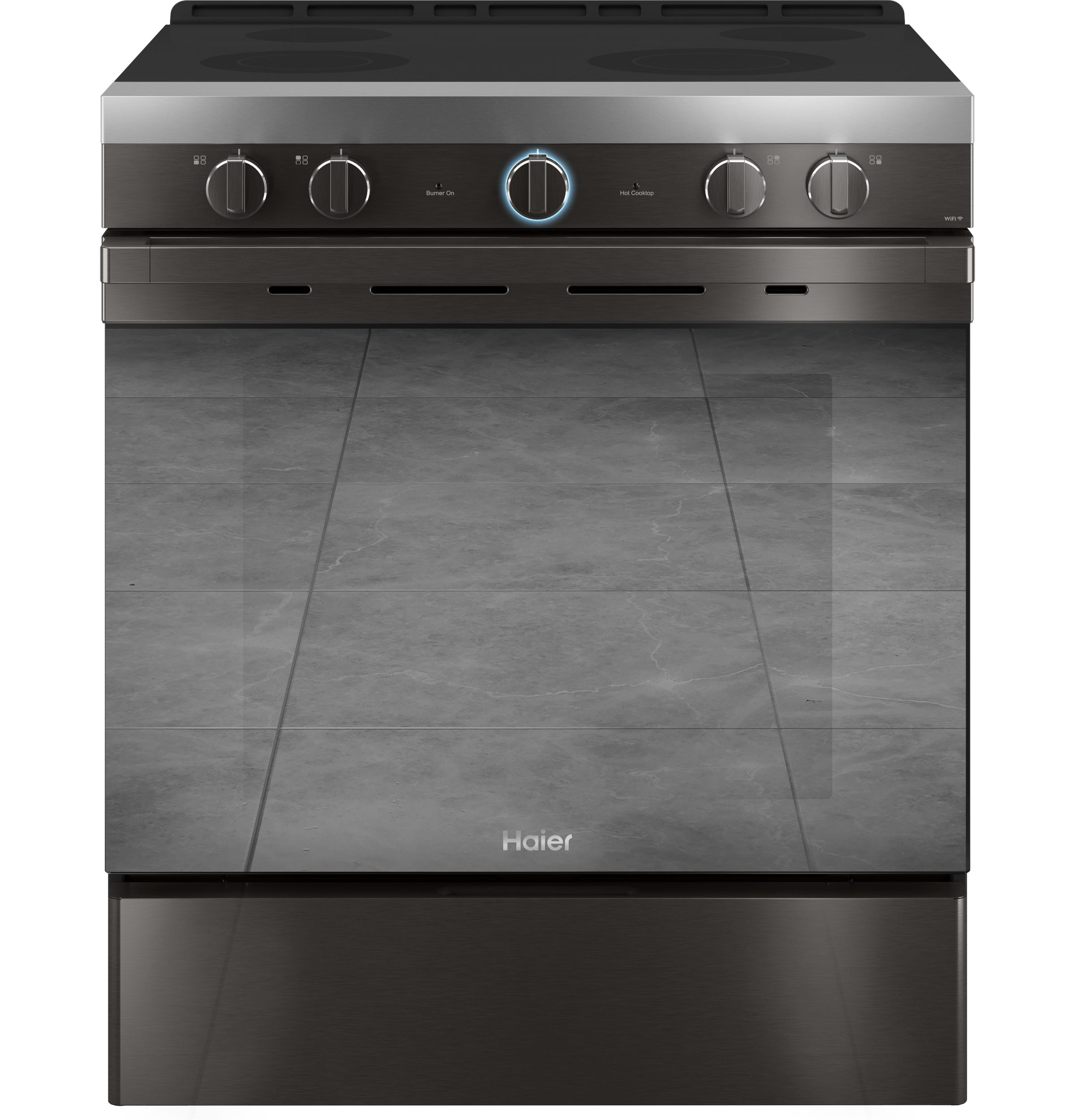 Model: QSS740BNTS | Haier 30" Smart Slide-In Electric Range with Convection