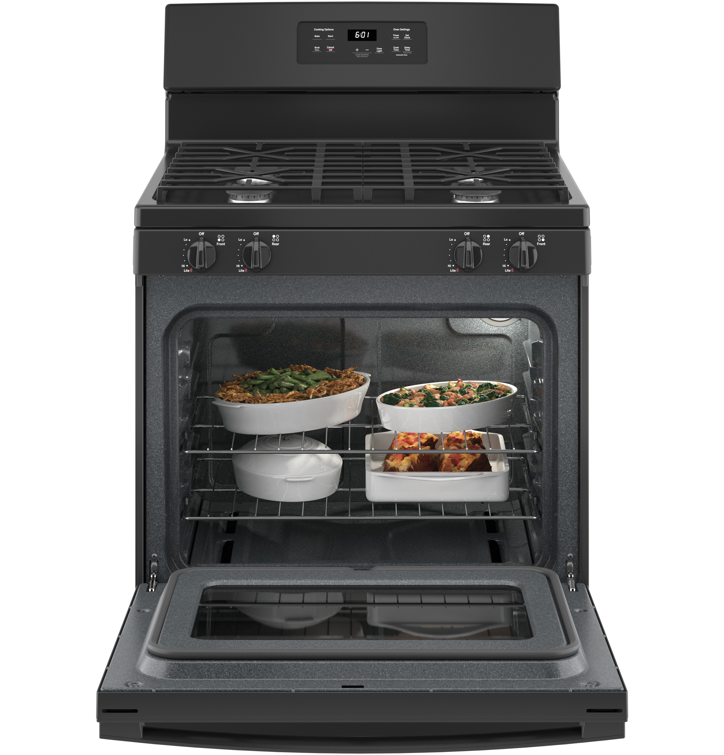 Model: JGBS61DPBB | GE GE® 30" Free-Standing Gas Range
